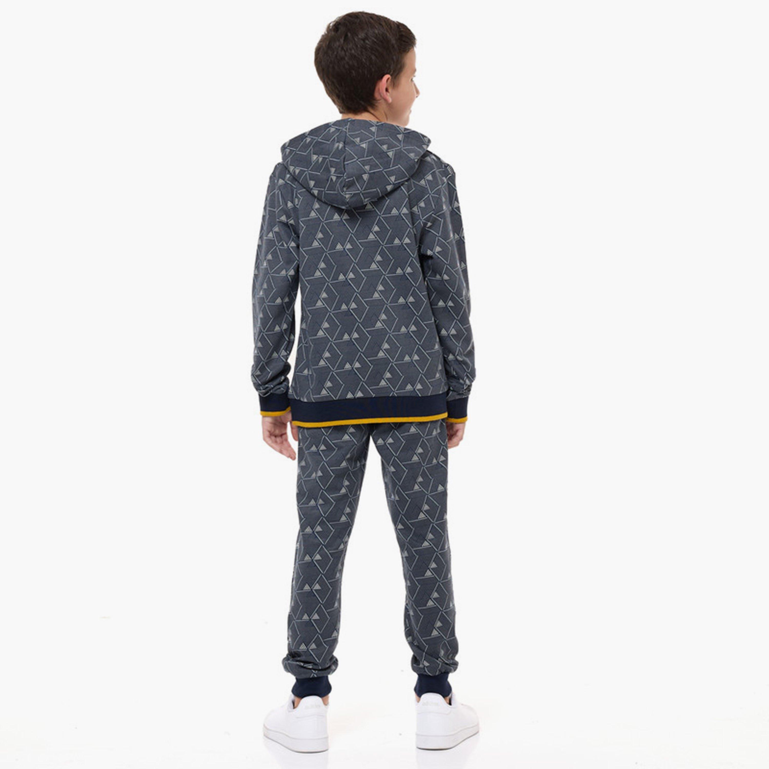 Victor and Jane 2-Piece Printed Long Sleeves Hoodie with Joggers-boys-clothing-setsandcoords-image-3