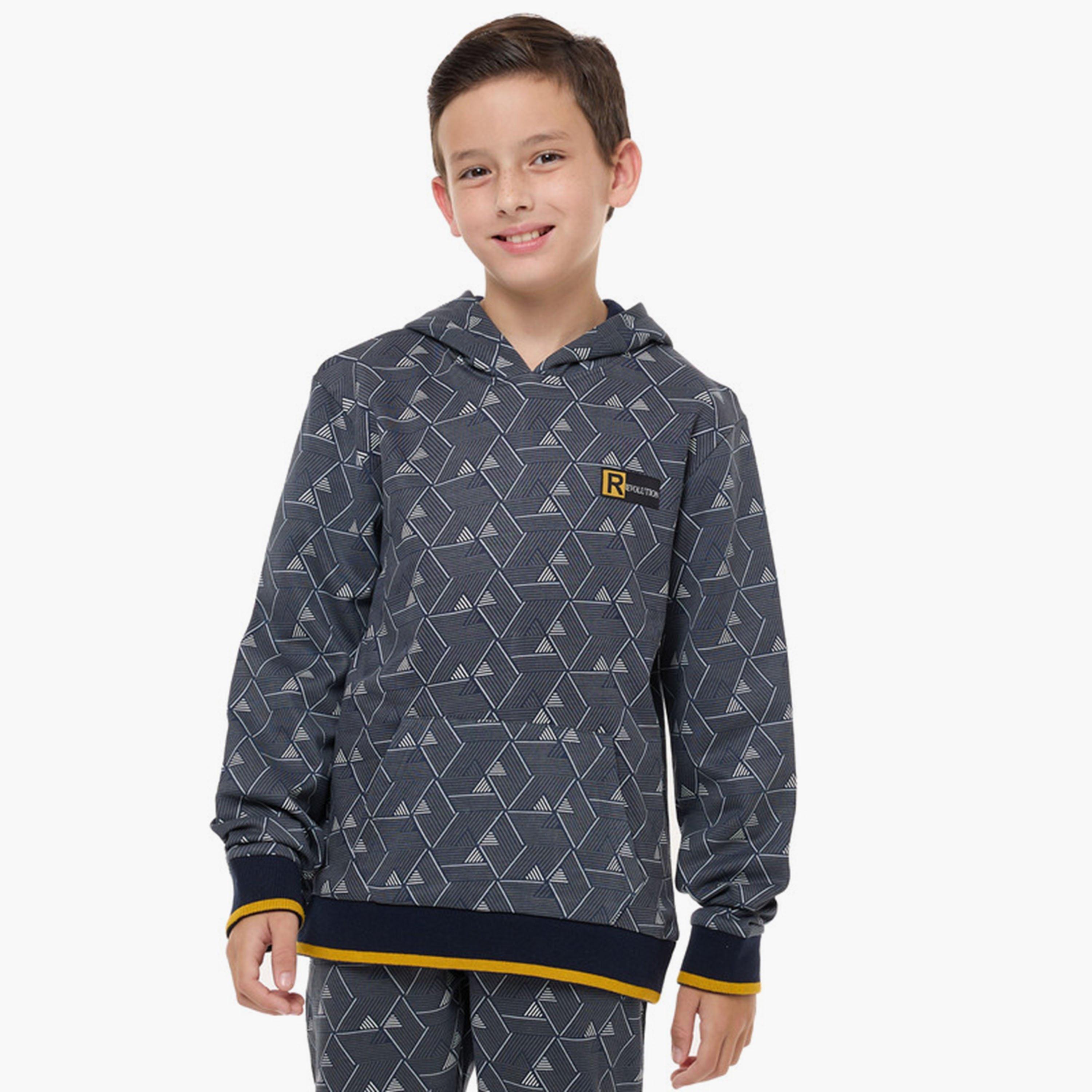 Victor and Jane 2-Piece Printed Long Sleeves Hoodie with Joggers-boys-clothing-setsandcoords-image-4
