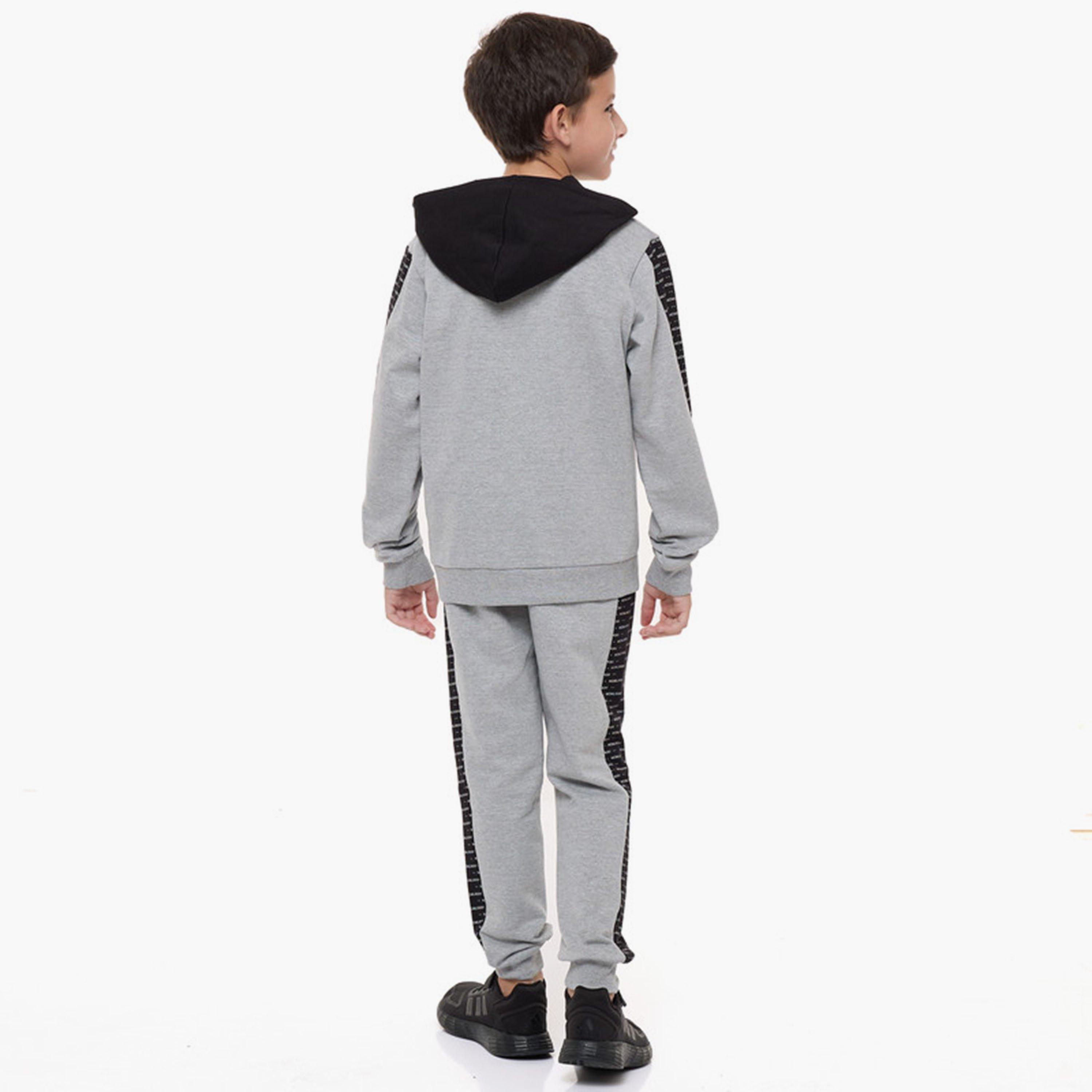 Victor and Jane 2-Piece Printed Long Sleeves Jacket with Joggers-boys-clothing-setsandcoords-image-3
