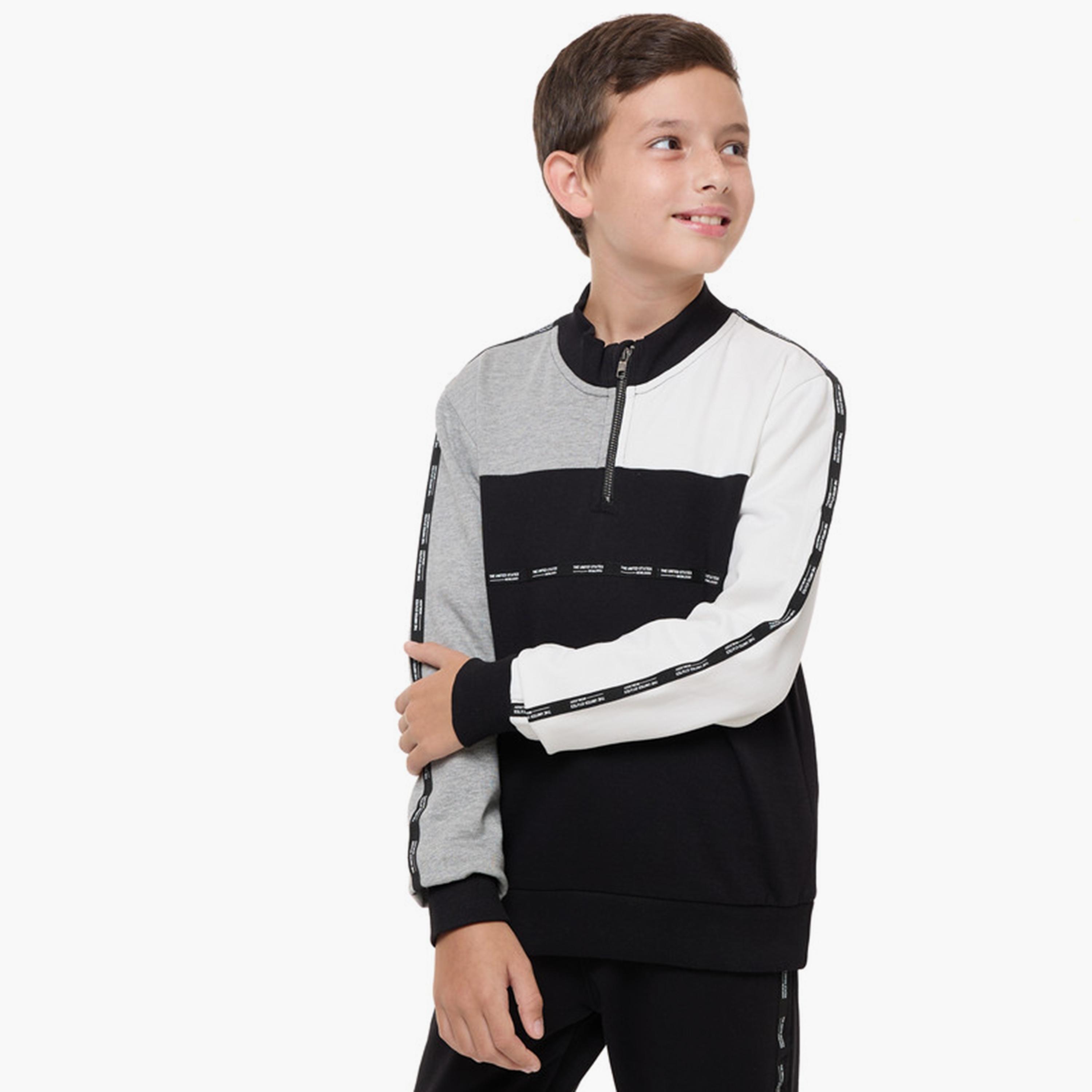 Victor and Jane 2-Piece Printed Long Sleeves Jacket with Joggers-boys-clothing-setsandcoords-image-4