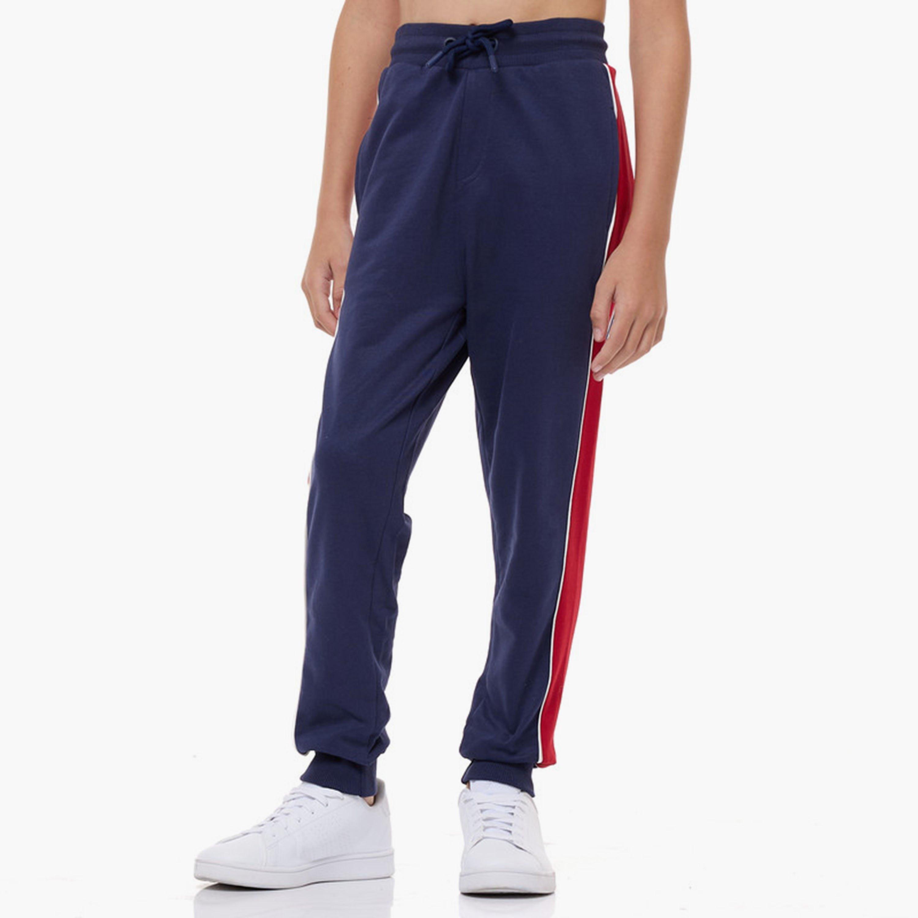 جاكيت ملون بأكمام طويلة مع بنطال ركض قطعتين من فيكتور اند جين-boys-clothing-setsandcoords-image-5