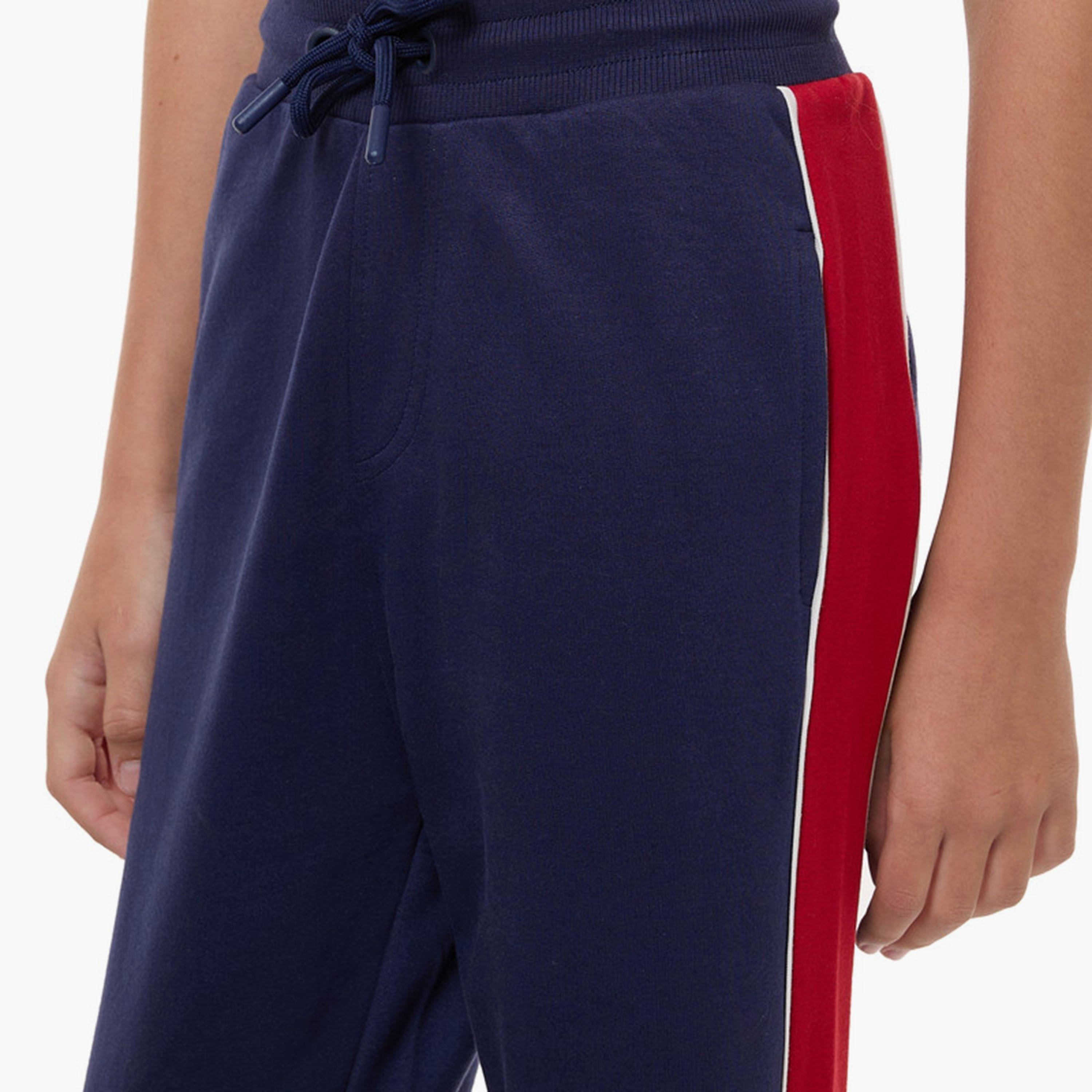 جاكيت ملون بأكمام طويلة مع بنطال ركض قطعتين من فيكتور اند جين-boys-clothing-setsandcoords-image-6