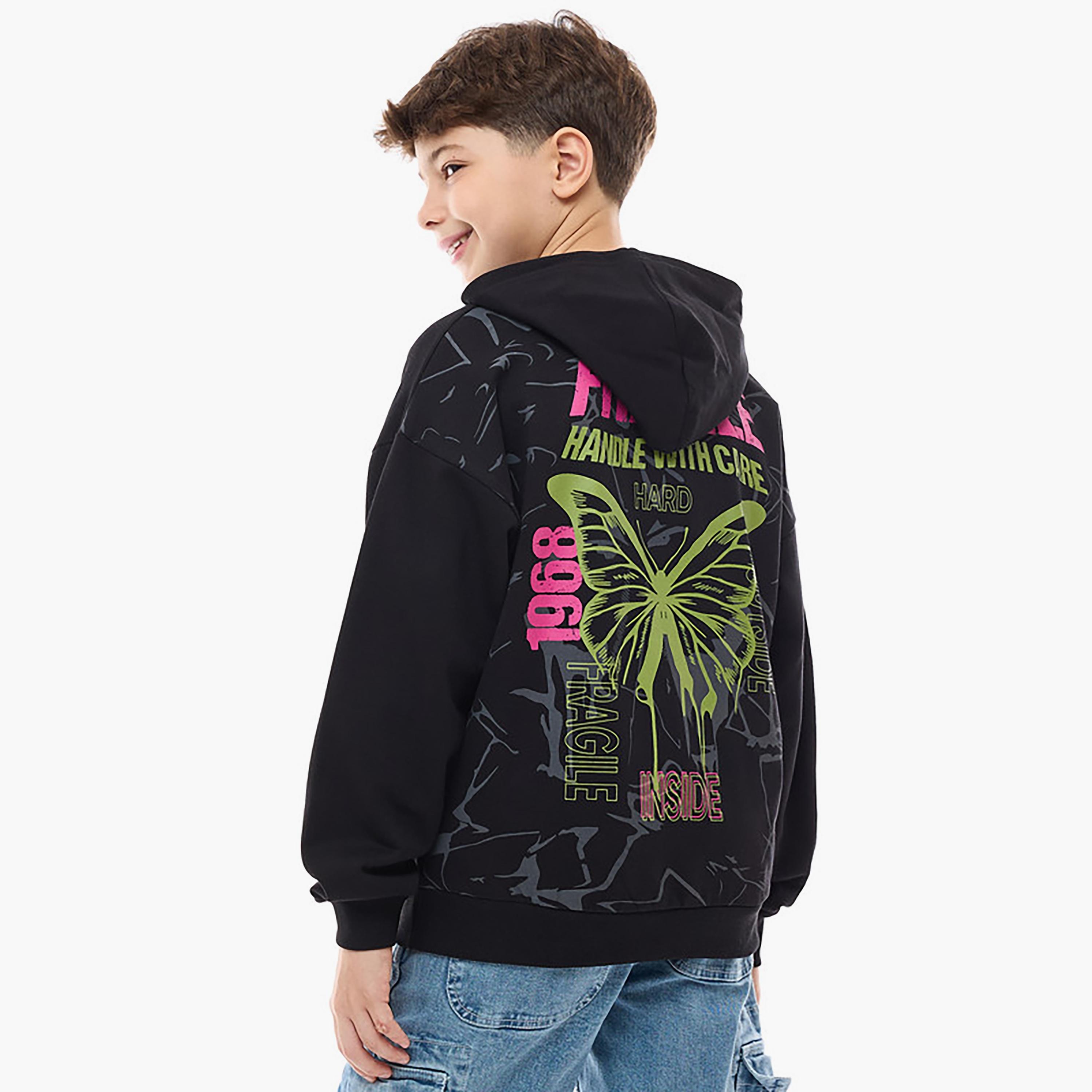 Victor and Jane Printed Long Sleeves Hoodie-boys-clothing-winterwear-sweatshirts-image-2