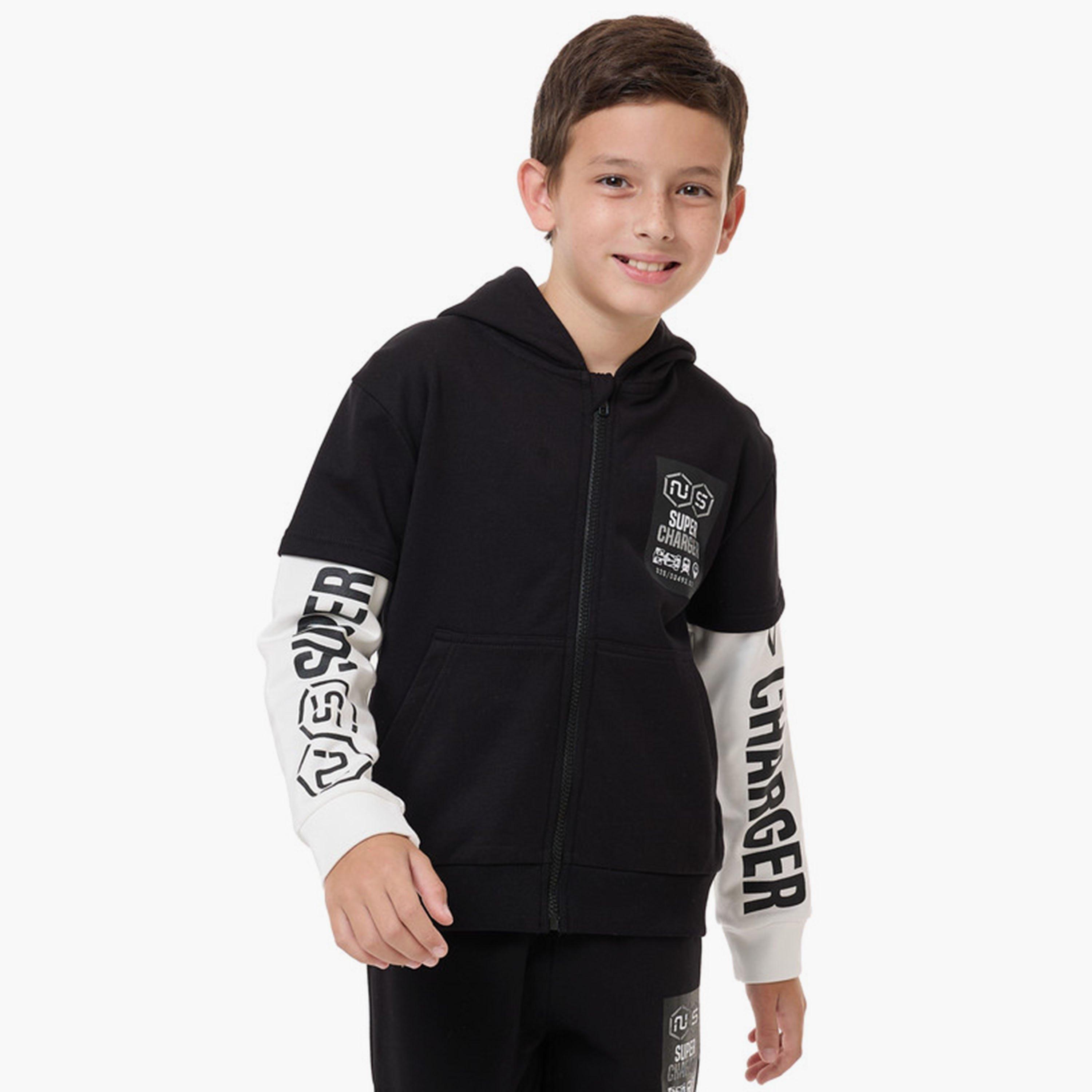Victor and Jane 2-Piece Printed Long Sleeves Jacket with Joggers-boys-clothing-setsandcoords-image-4