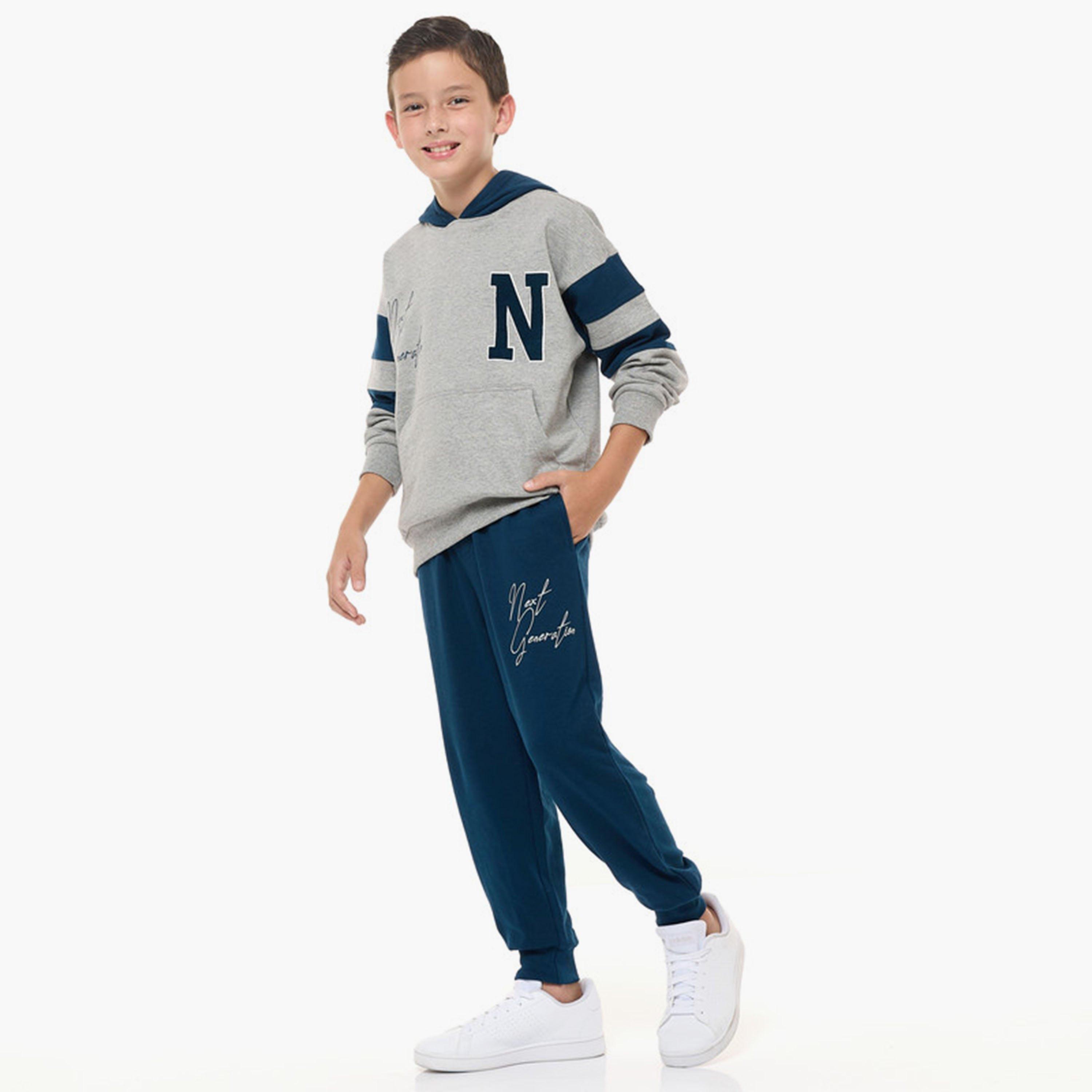 Victor and Jane 2-Piece Printed Long Sleeves Hoodie with Joggers-boys-clothing-setsandcoords-image-2