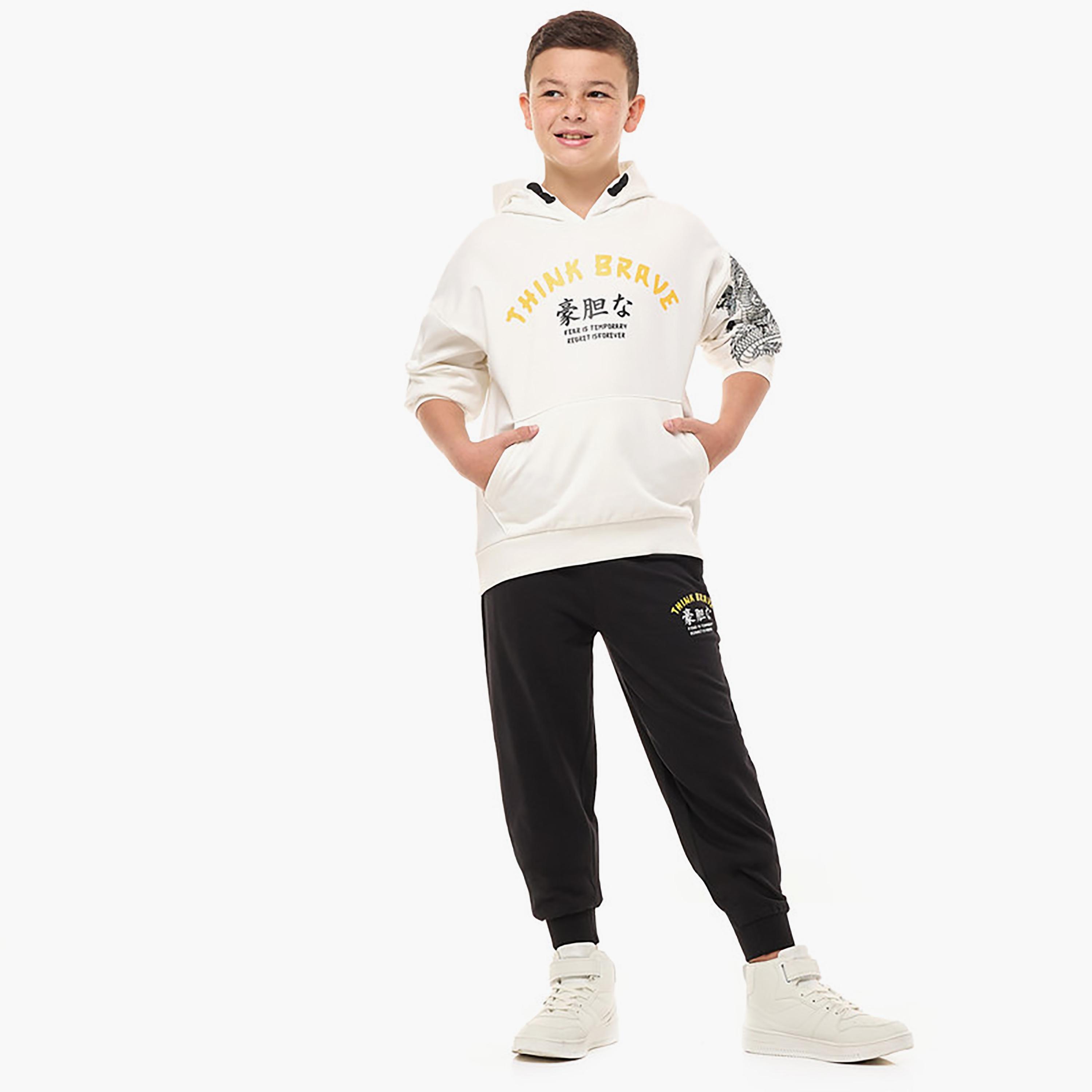 Victor and Jane 2-Piece Printed Long Sleeves Hoodie with Joggers-boys-clothing-setsandcoords-image-1