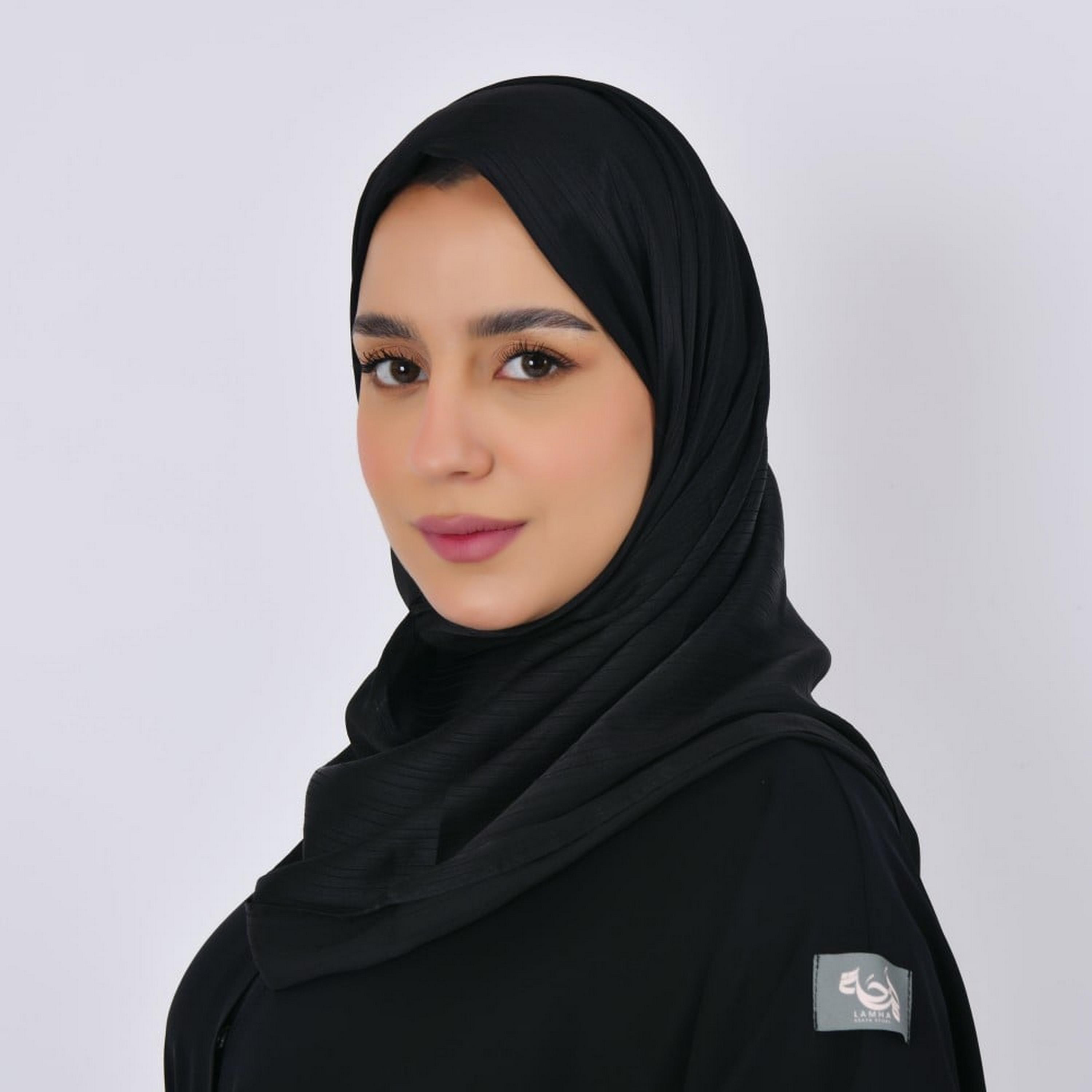 Lamha Black Pinstripe Crepe Women Hijab-women-arabicclothing-headscarf-hijab-image-5
