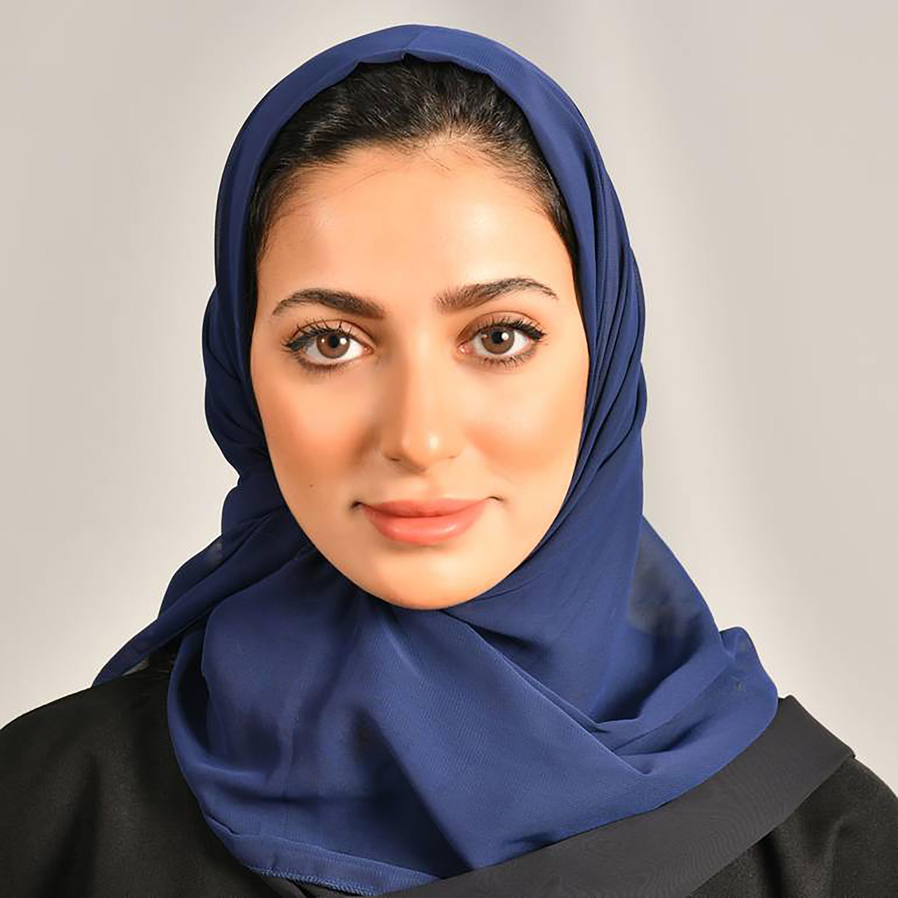 Hawraa Black and Indigo Blue Plain Satin Double-Faced Hijab-women-arabicclothing-headscarf-hijab-image-1