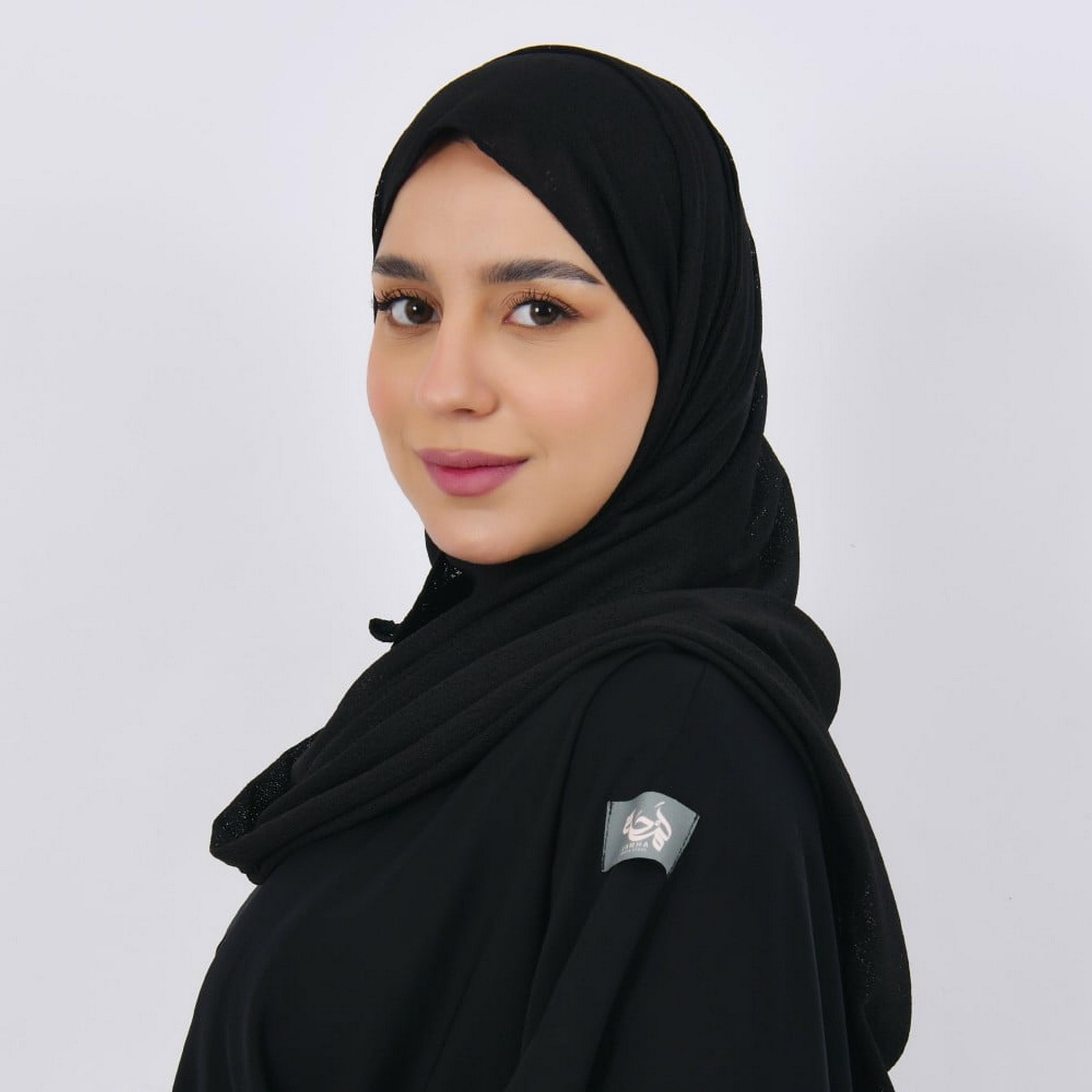 Lamha Black Crepe Women Hijab-women-arabicclothing-headscarf-hijab-image-2