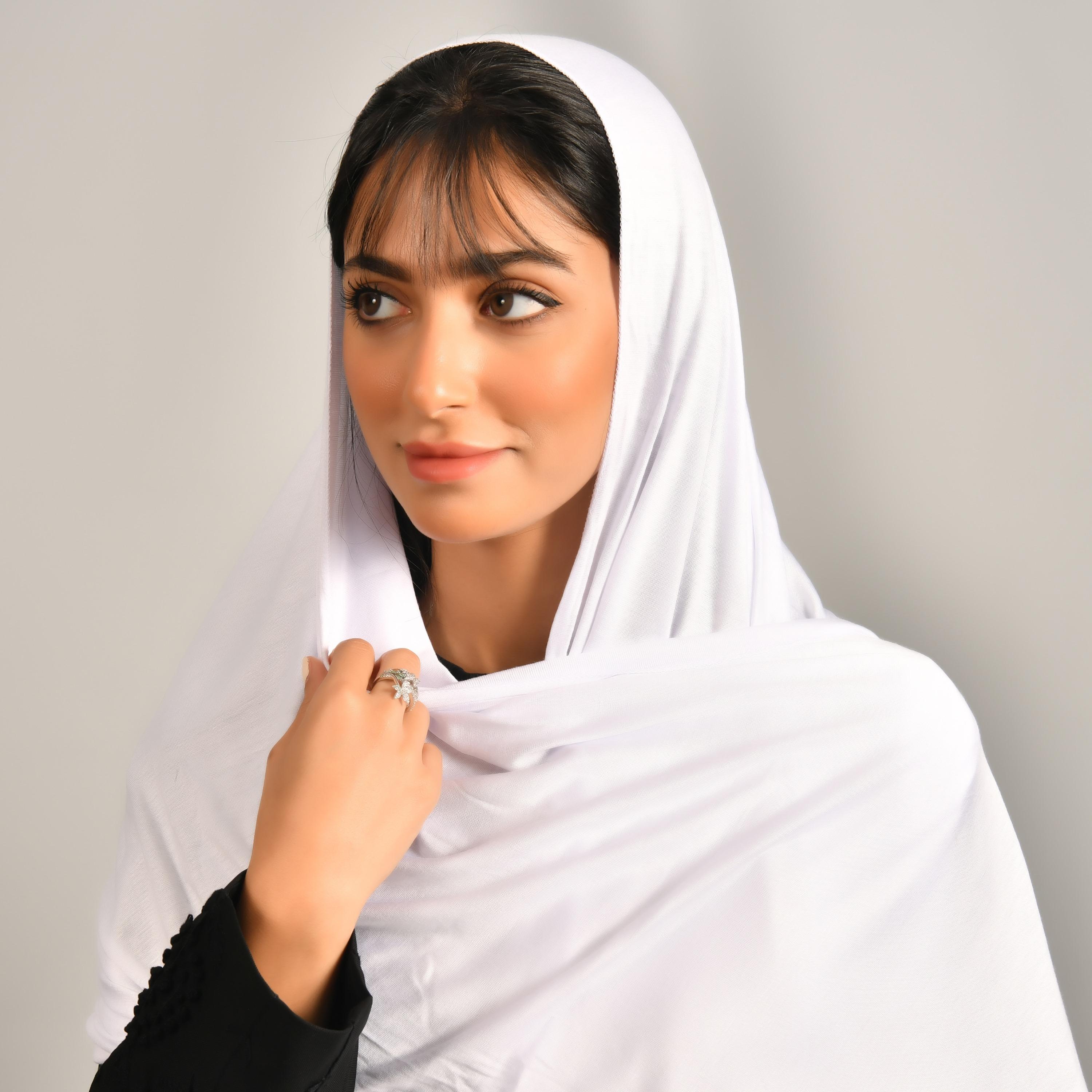 Hawraa White Linen Women's Hijab-women-arabicclothing-headscarf-hijab-image-2