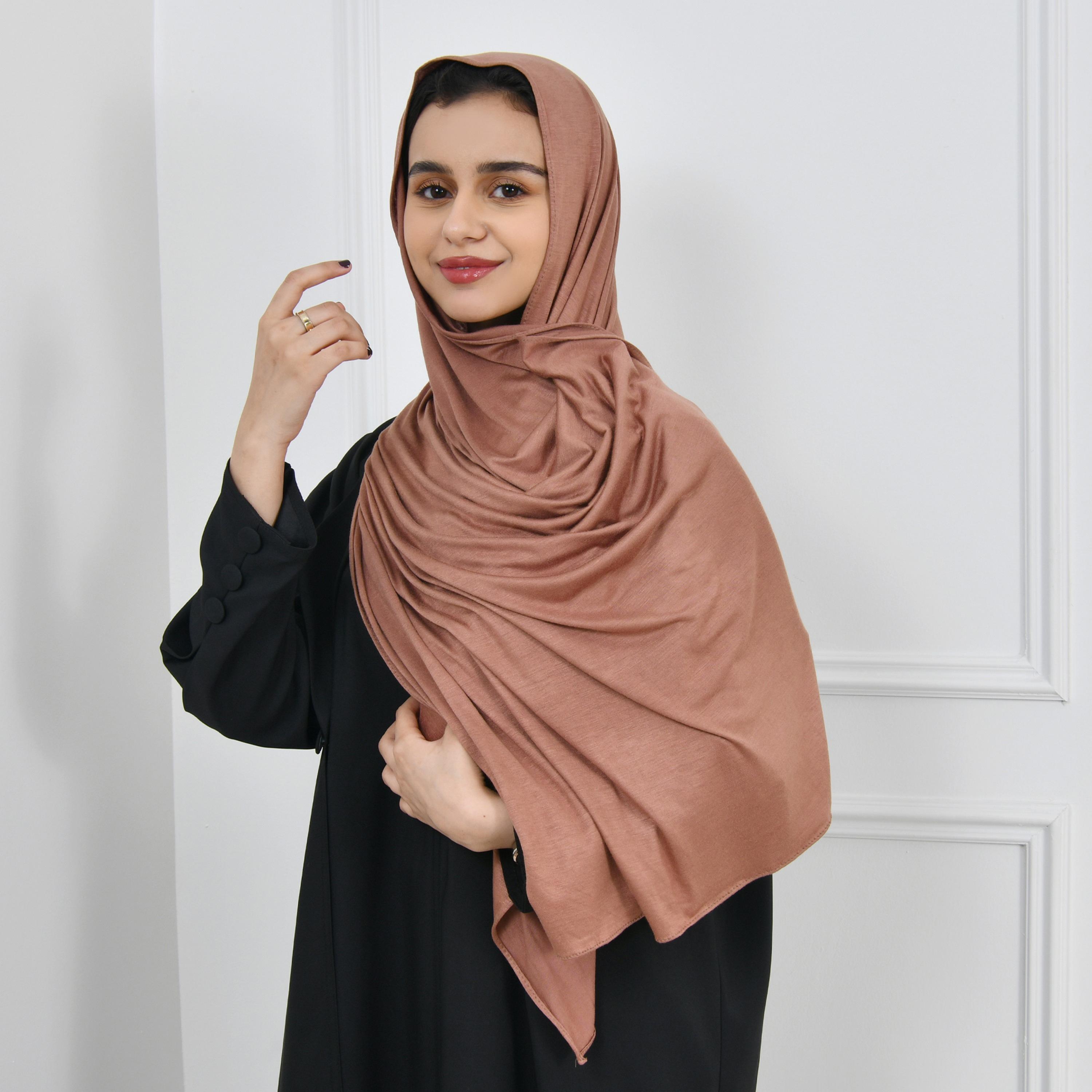 Hawraa Brown Women Hijab-women-arabicclothing-headscarf-hijab-image-1