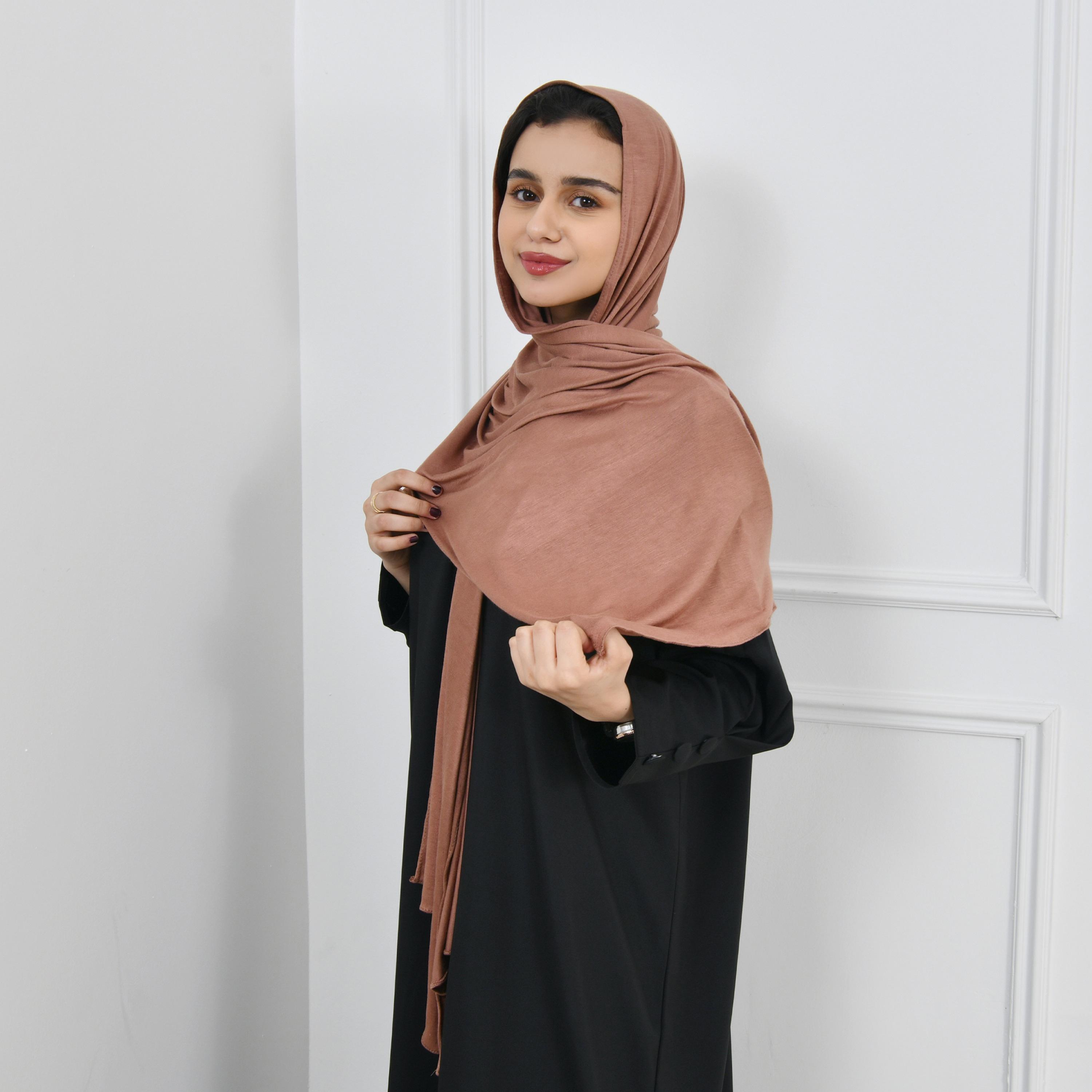 Hawraa Brown Women Hijab-women-arabicclothing-headscarf-hijab-image-2
