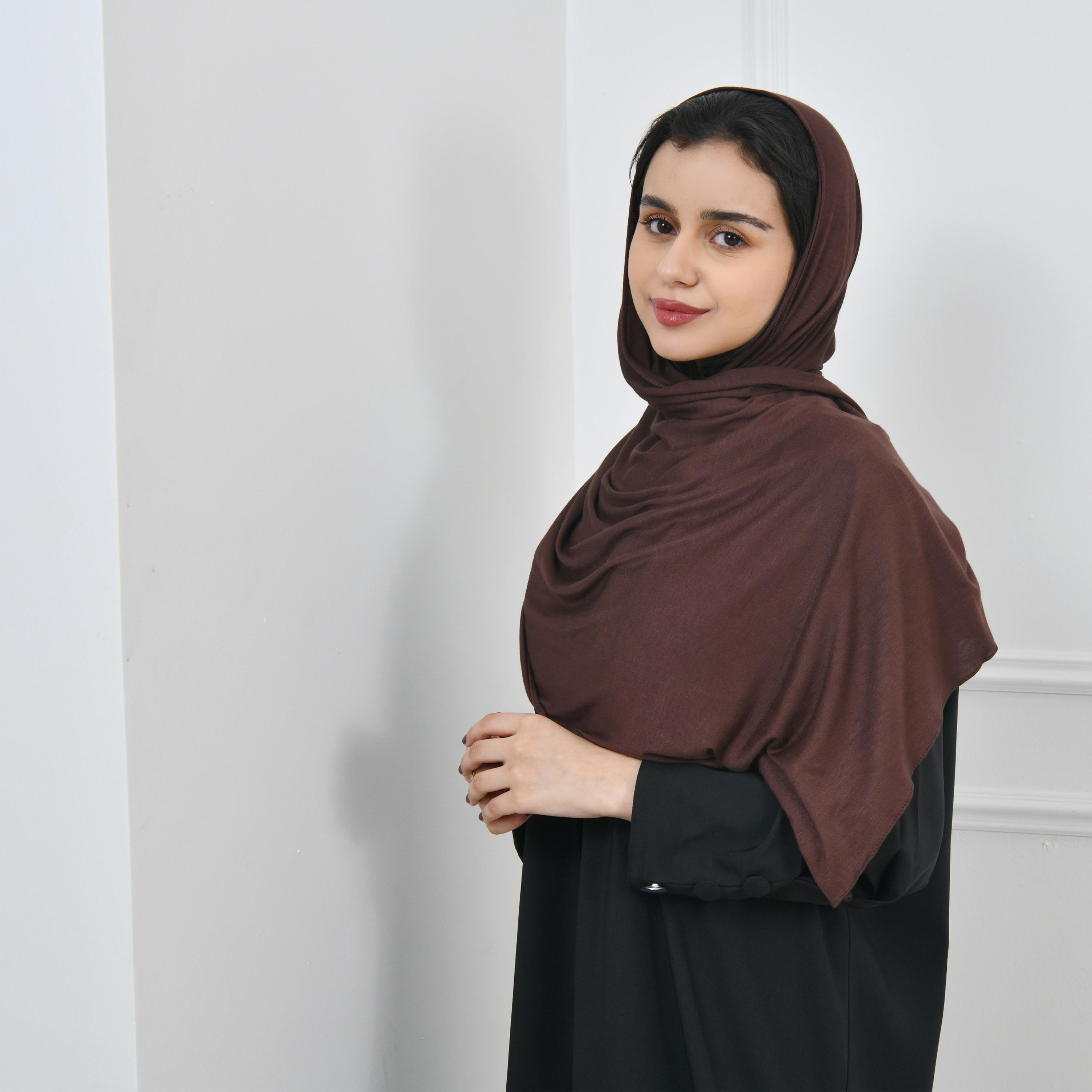 Hawraa Brown Women Hijab-women-arabicclothing-headscarf-hijab-image-2