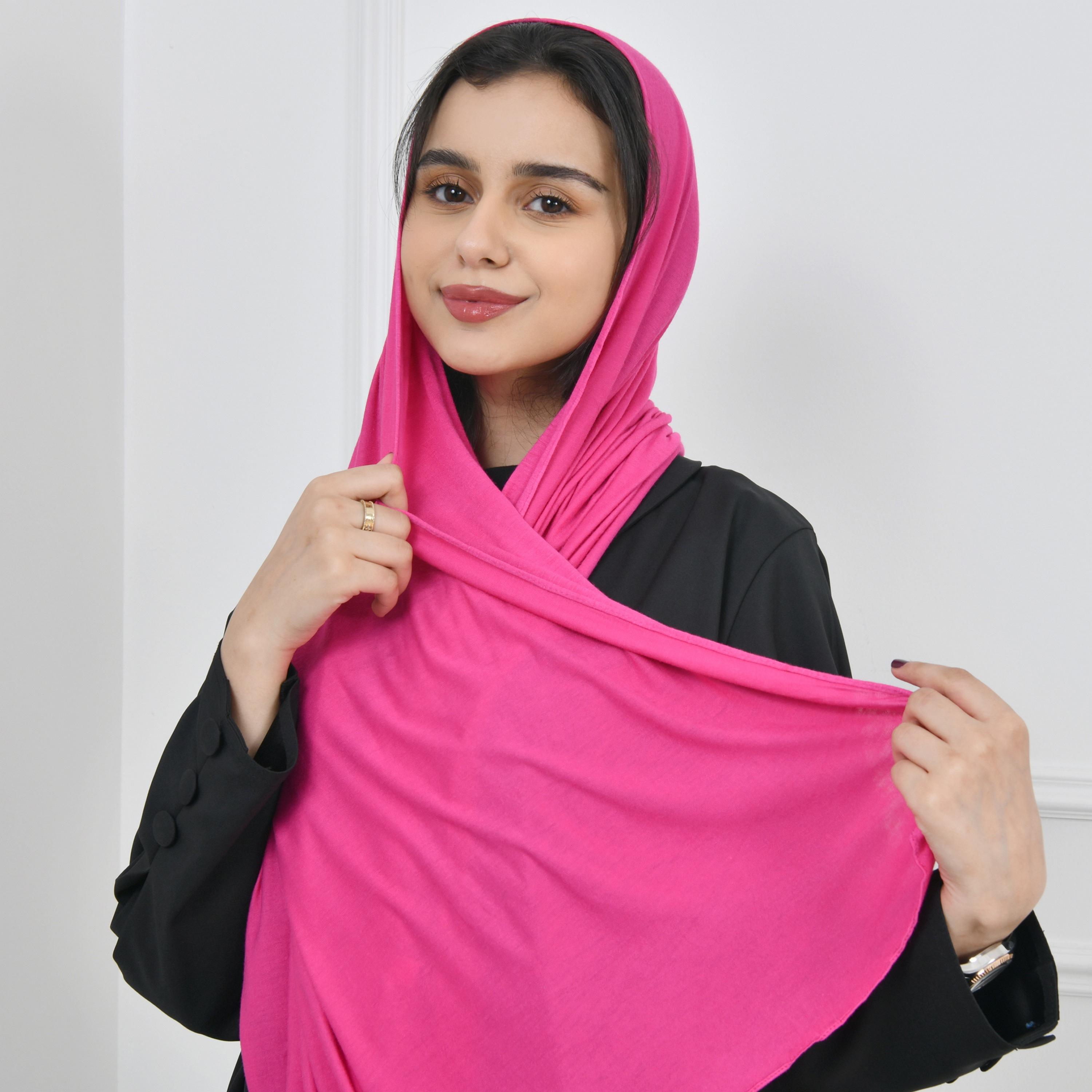 Hawraa Pink Women Hijab-women-arabicclothing-headscarf-hijab-image-1