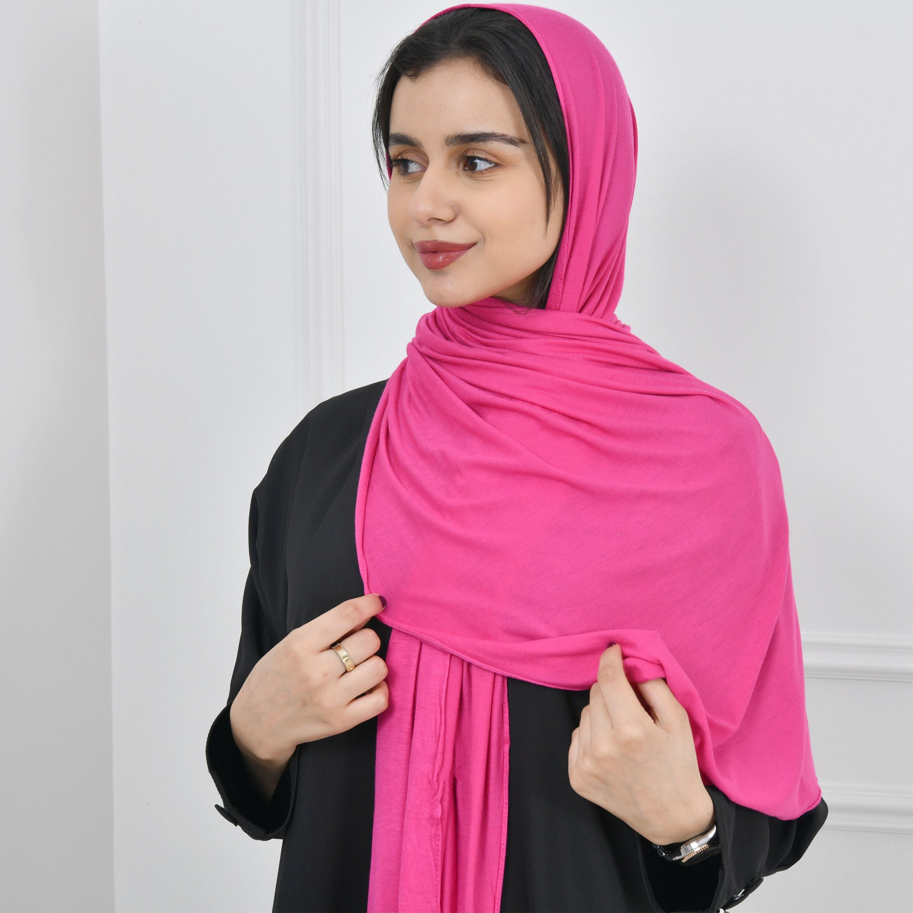 Hawraa Pink Women Hijab-women-arabicclothing-headscarf-hijab-image-2