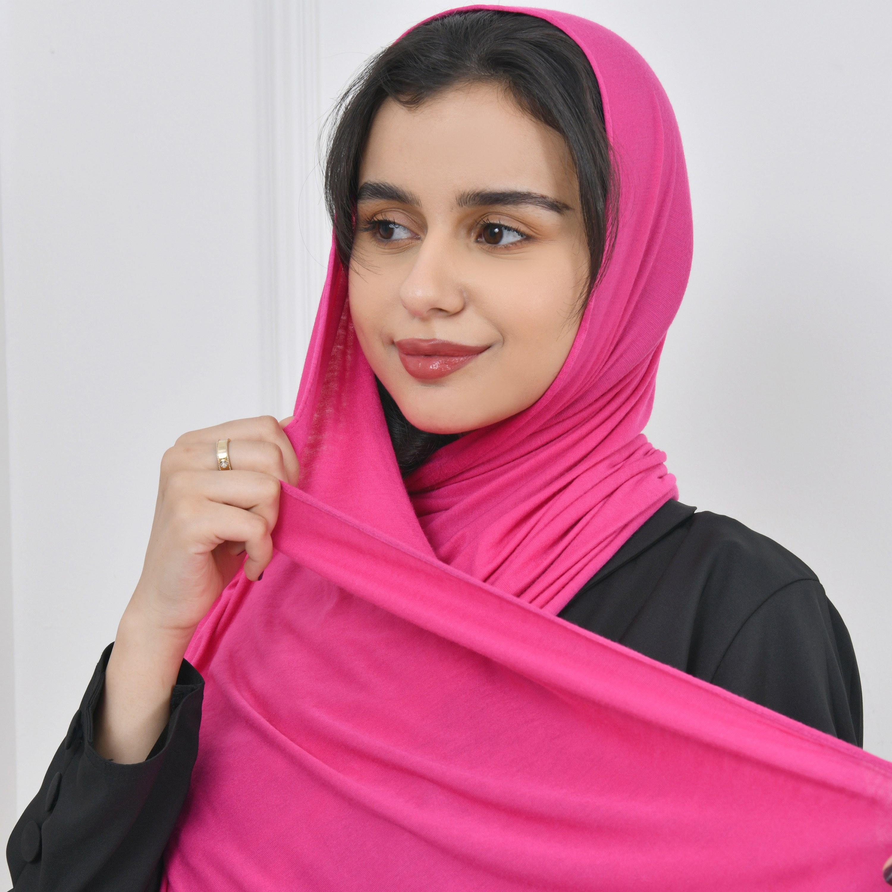 Hawraa Pink Women Hijab-women-arabicclothing-headscarf-hijab-image-3