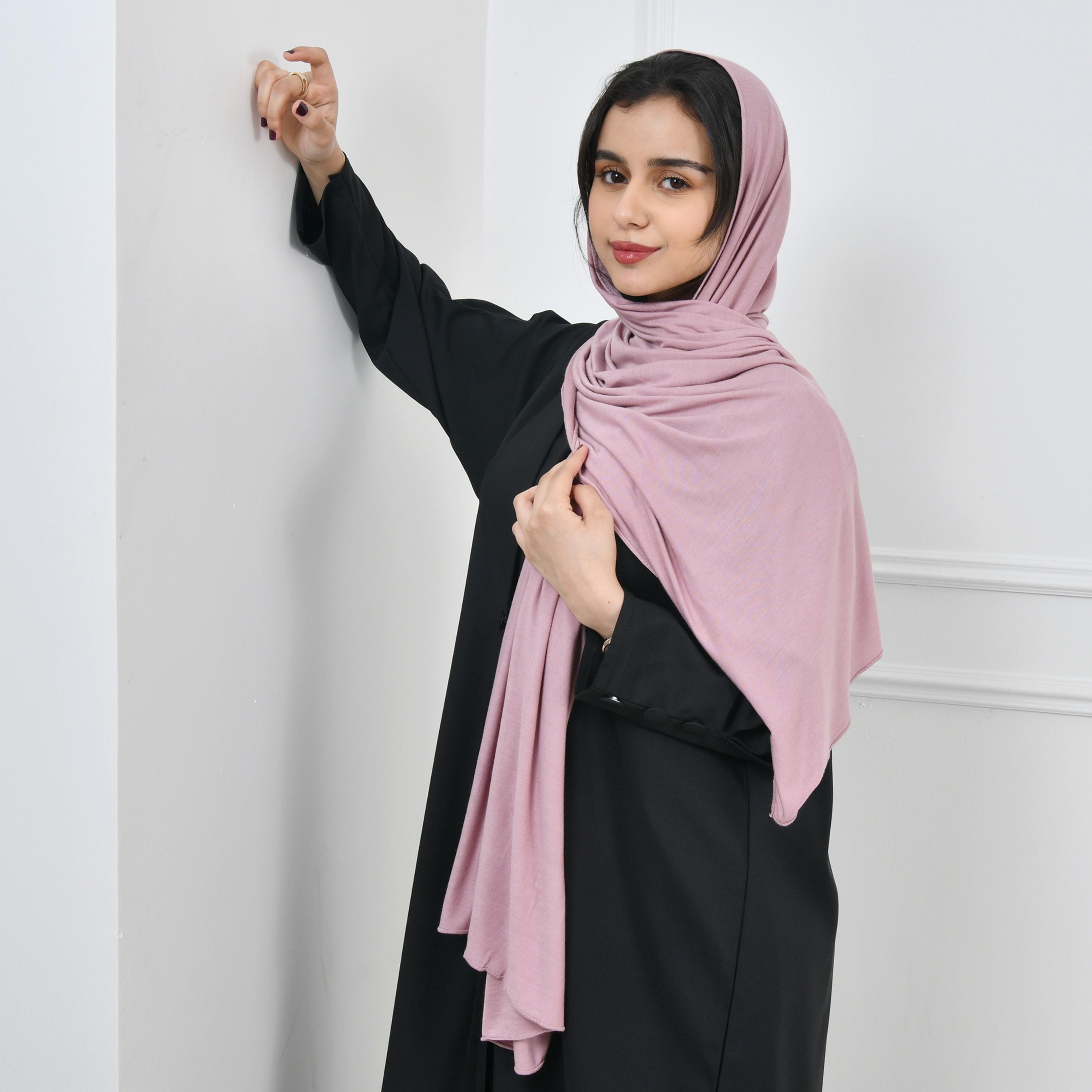 Hawraa Pink Women Hijab-women-arabicclothing-headscarf-hijab-image-2