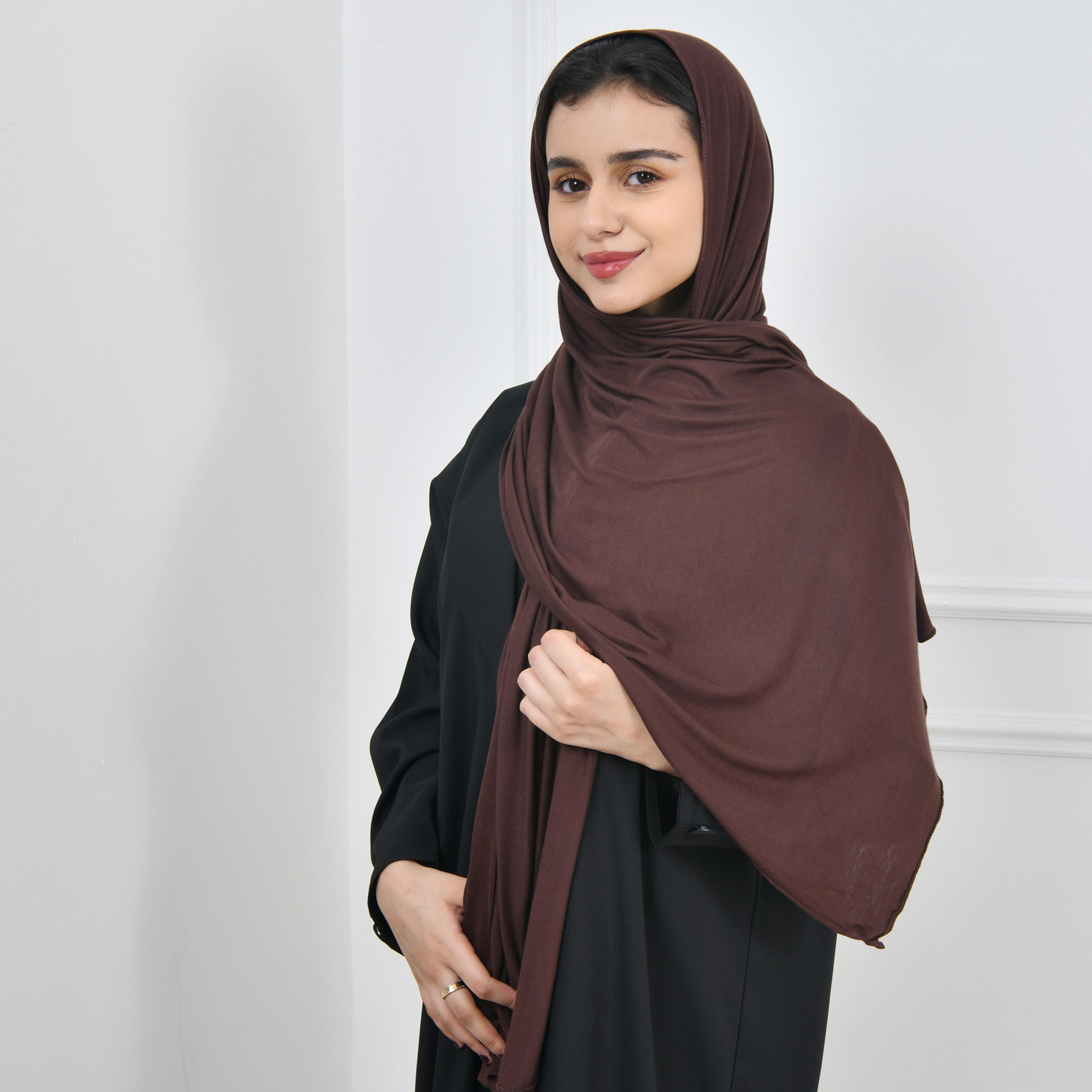 Hawraa Brown Women Hijab-women-arabicclothing-headscarf-hijab-image-1