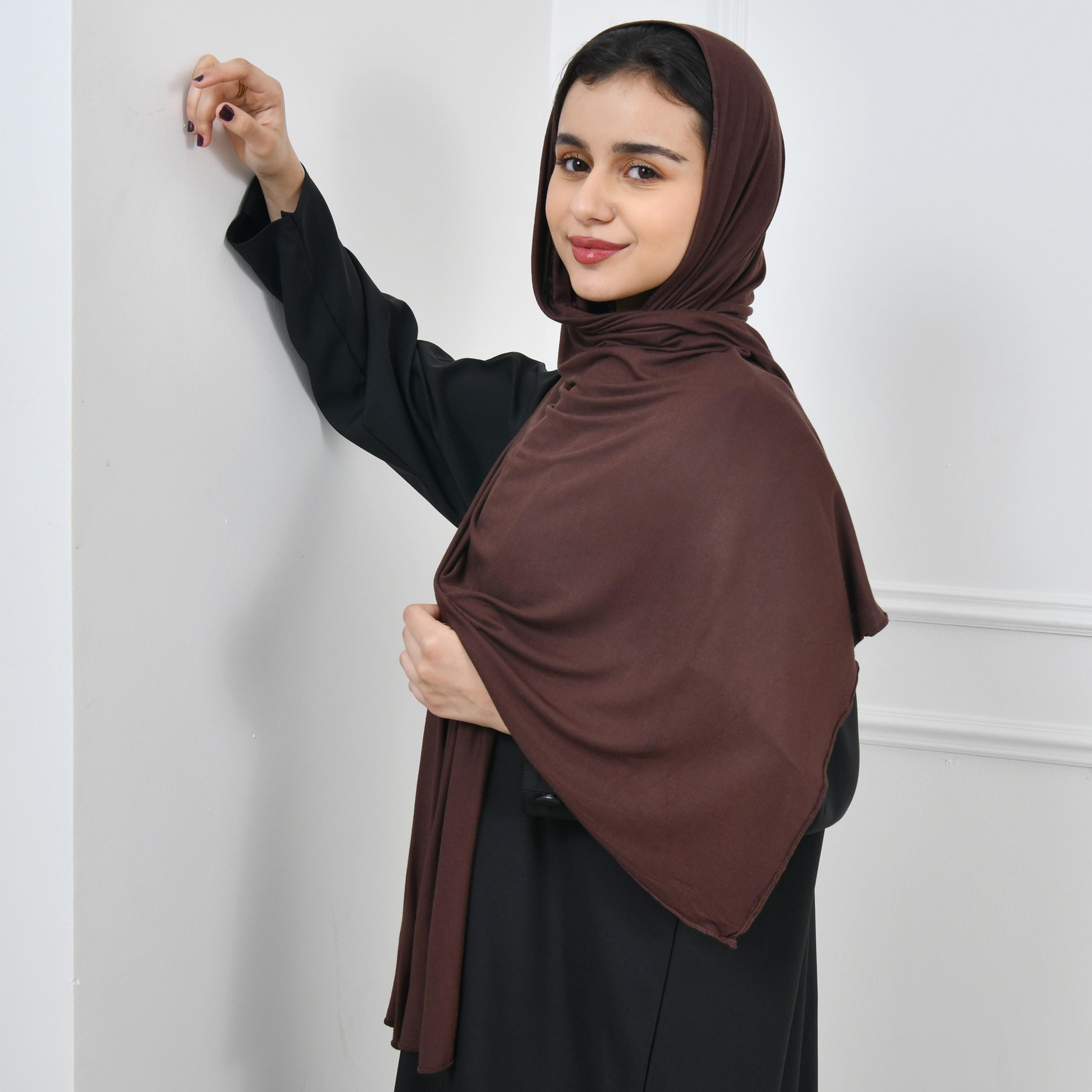 Hawraa Brown Women Hijab-women-arabicclothing-headscarf-hijab-image-2