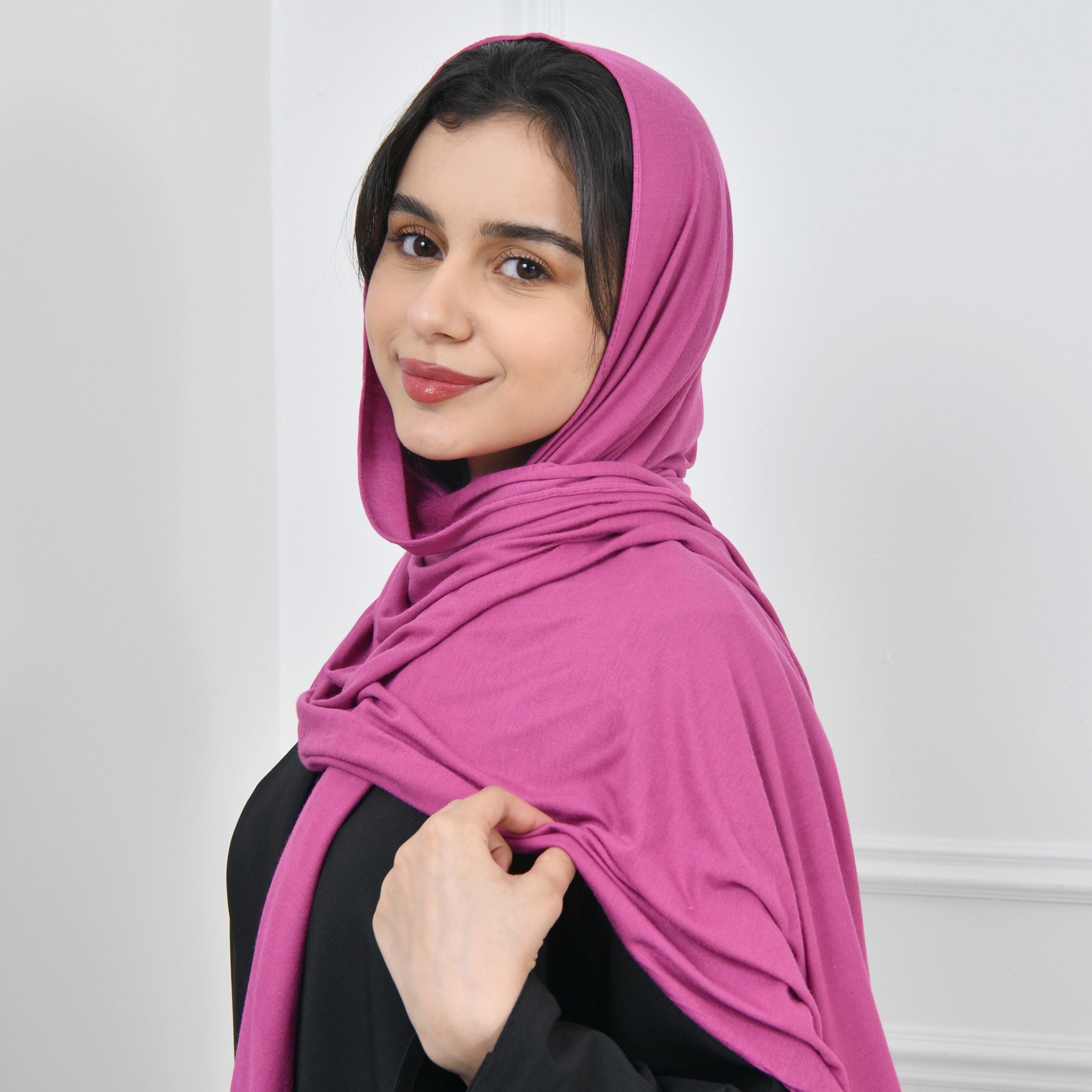 Hawraa Pink Women Hijab-women-arabicclothing-headscarf-hijab-image-2
