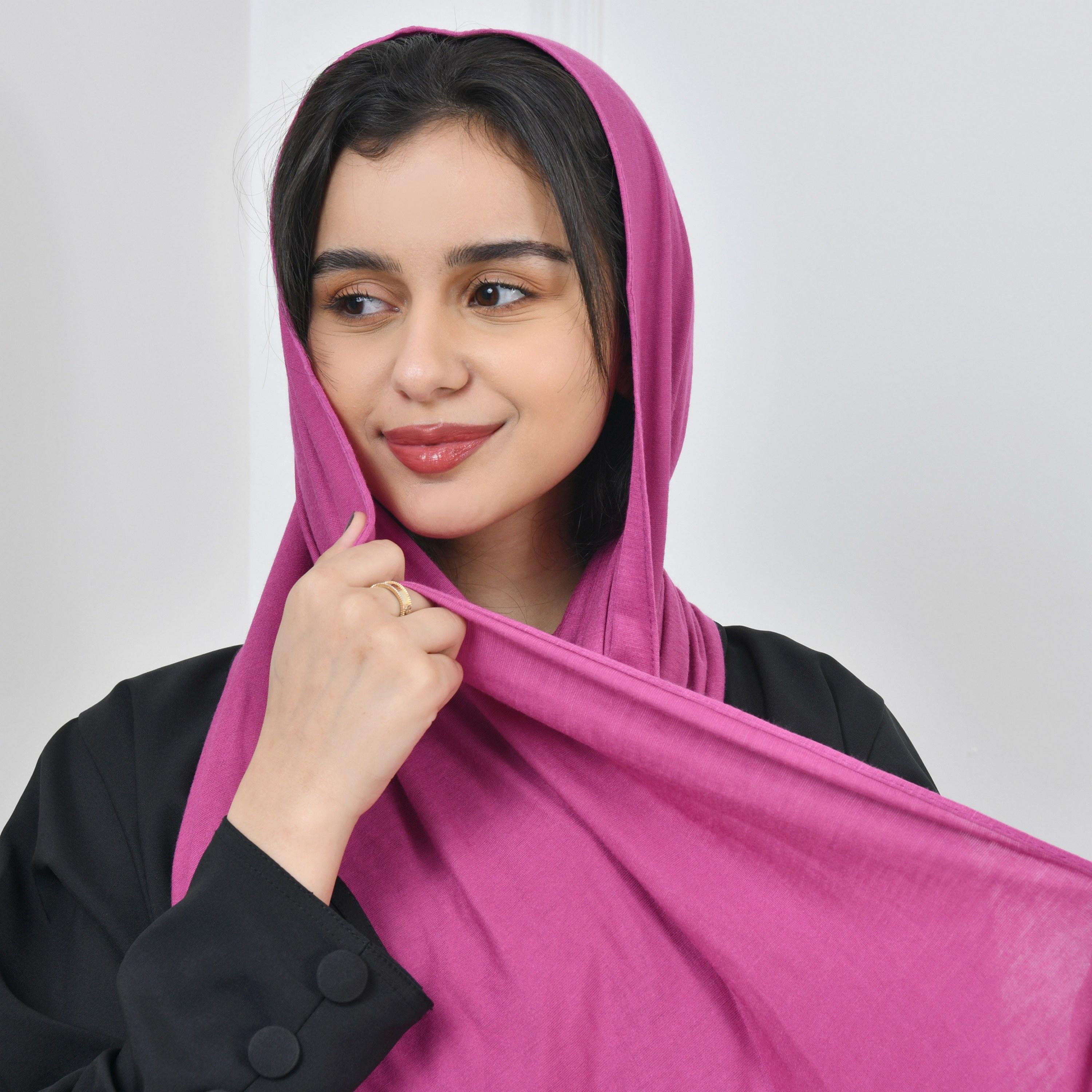 Hawraa Pink Women Hijab-women-arabicclothing-headscarf-hijab-image-3