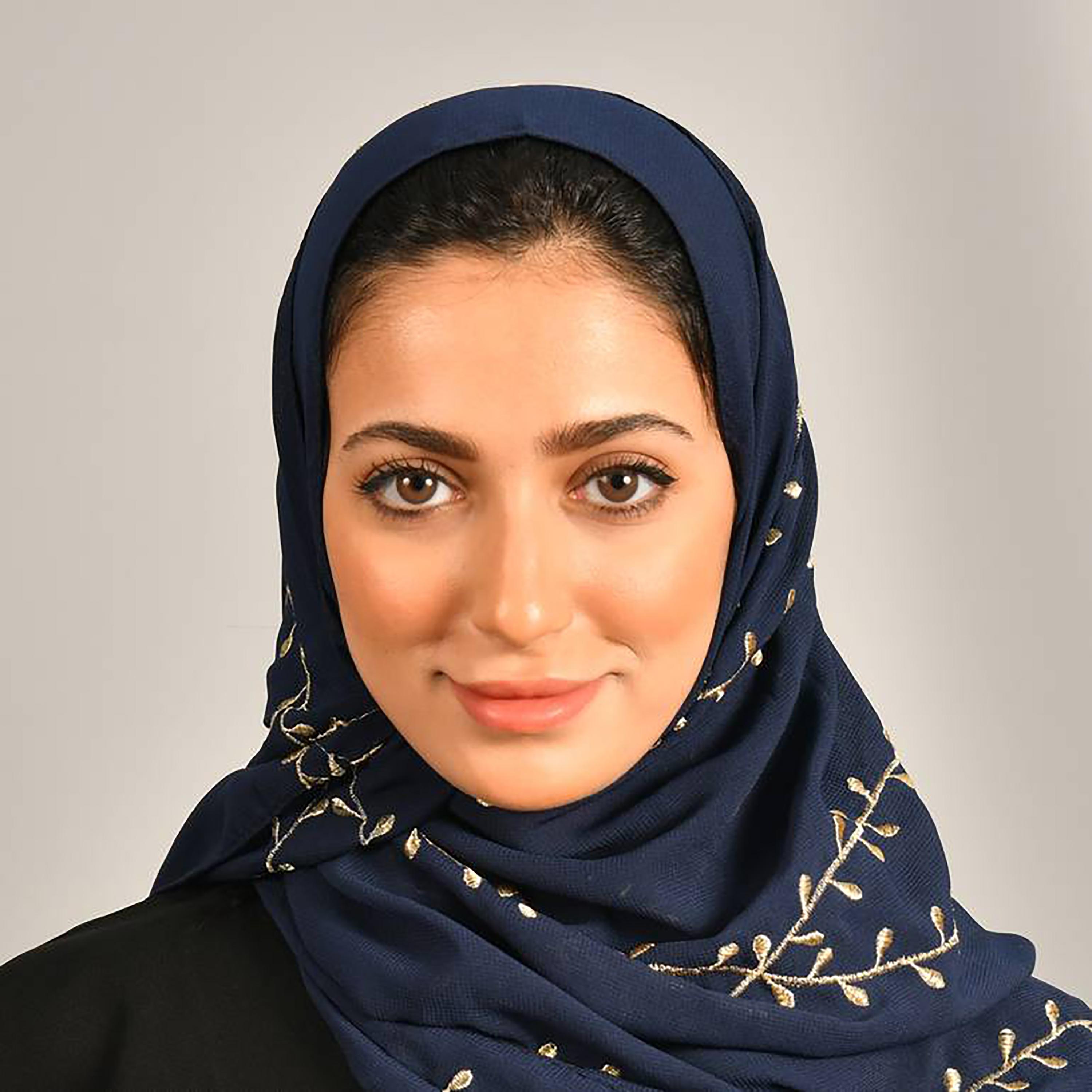 Hawraa Navy Blue Embroidered Satin Hijab-women-arabicclothing-headscarf-hijab-image-1
