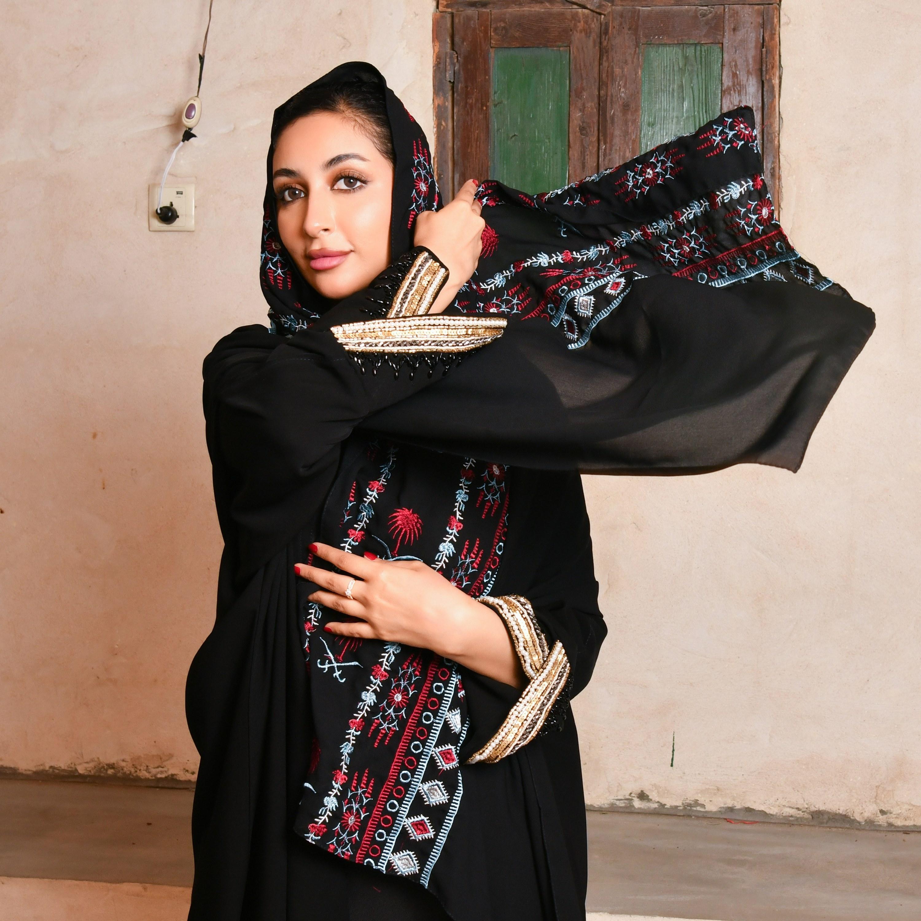 Hawraa Embroidered Hijab-women-arabicclothing-headscarf-hijab-image-5