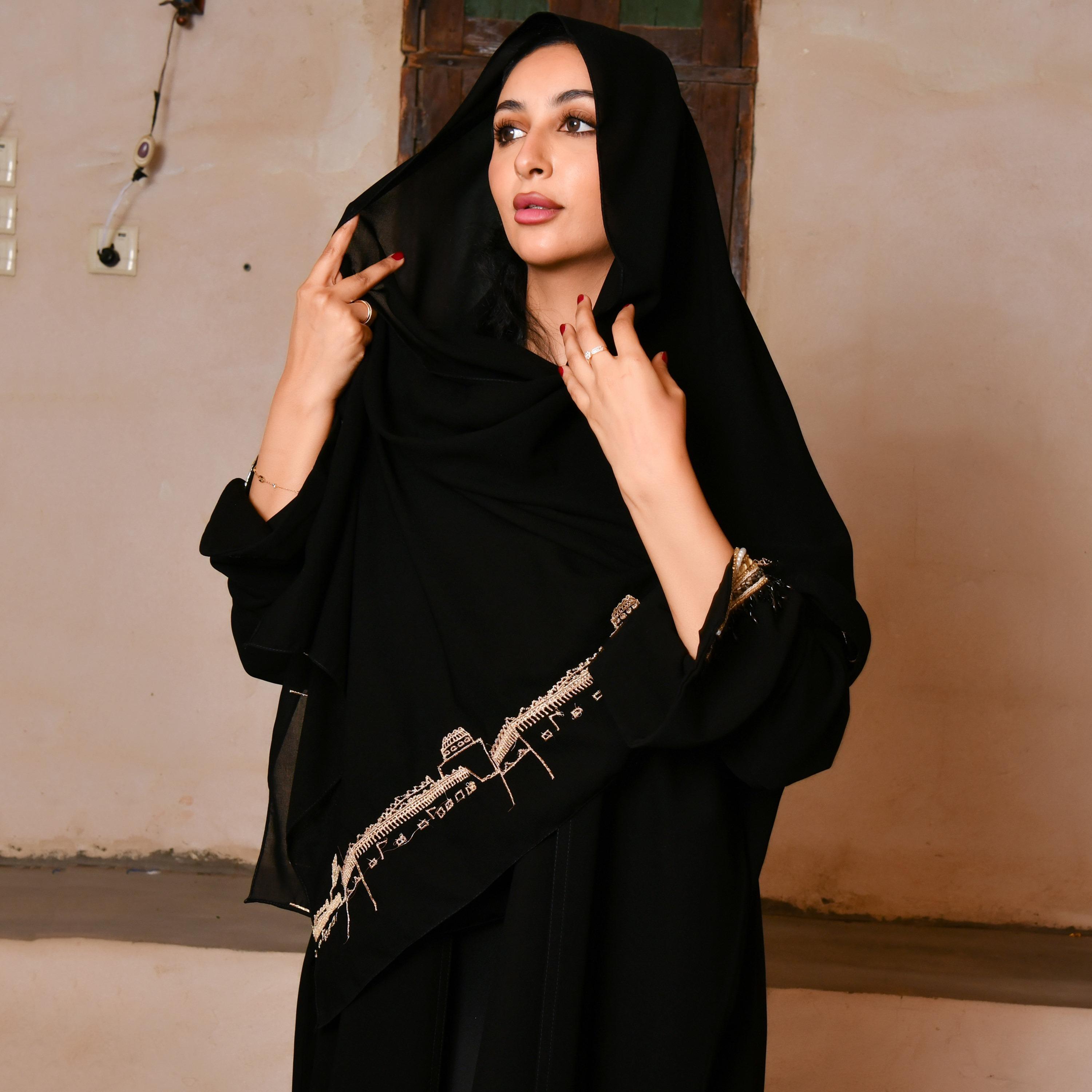 Hawraa Heritage Embroidered Hijab-women-arabicclothing-headscarf-hijab-image-4