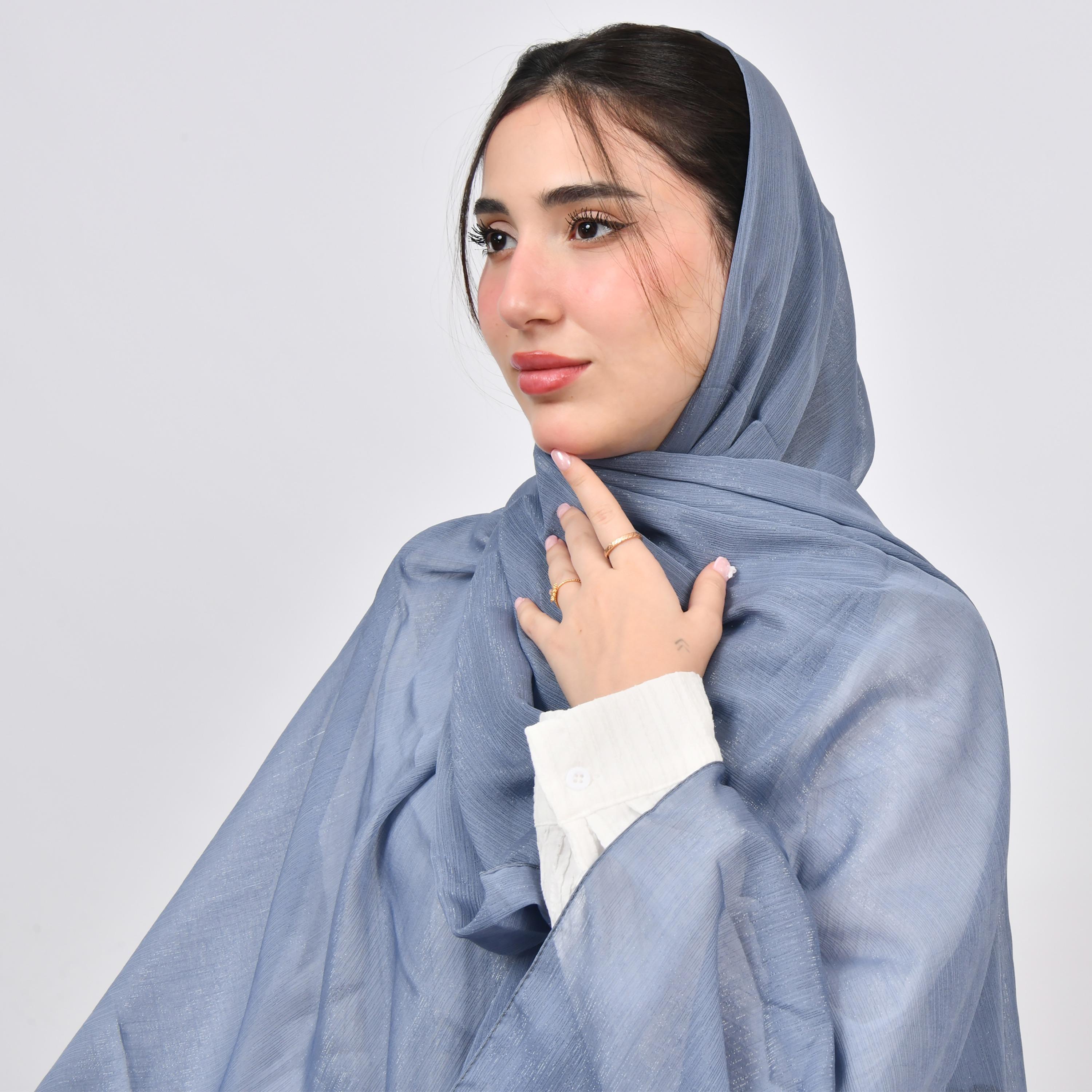 Hawraa Organza Women's Scarf-women-arabicclothing-headscarf-hijab-image-1