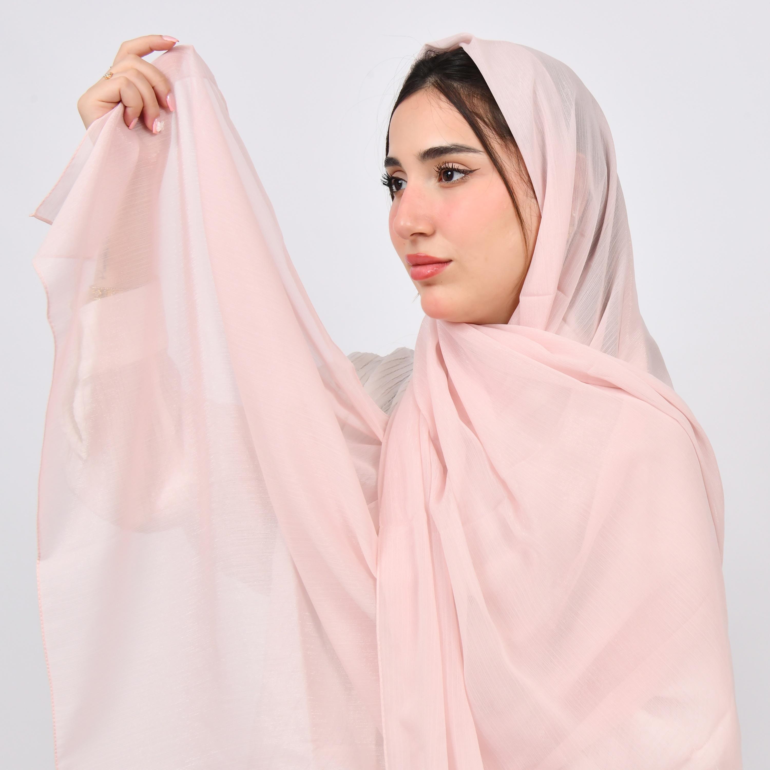 Hawraa Organza Women's Scarf-women-arabicclothing-headscarf-hijab-image-3