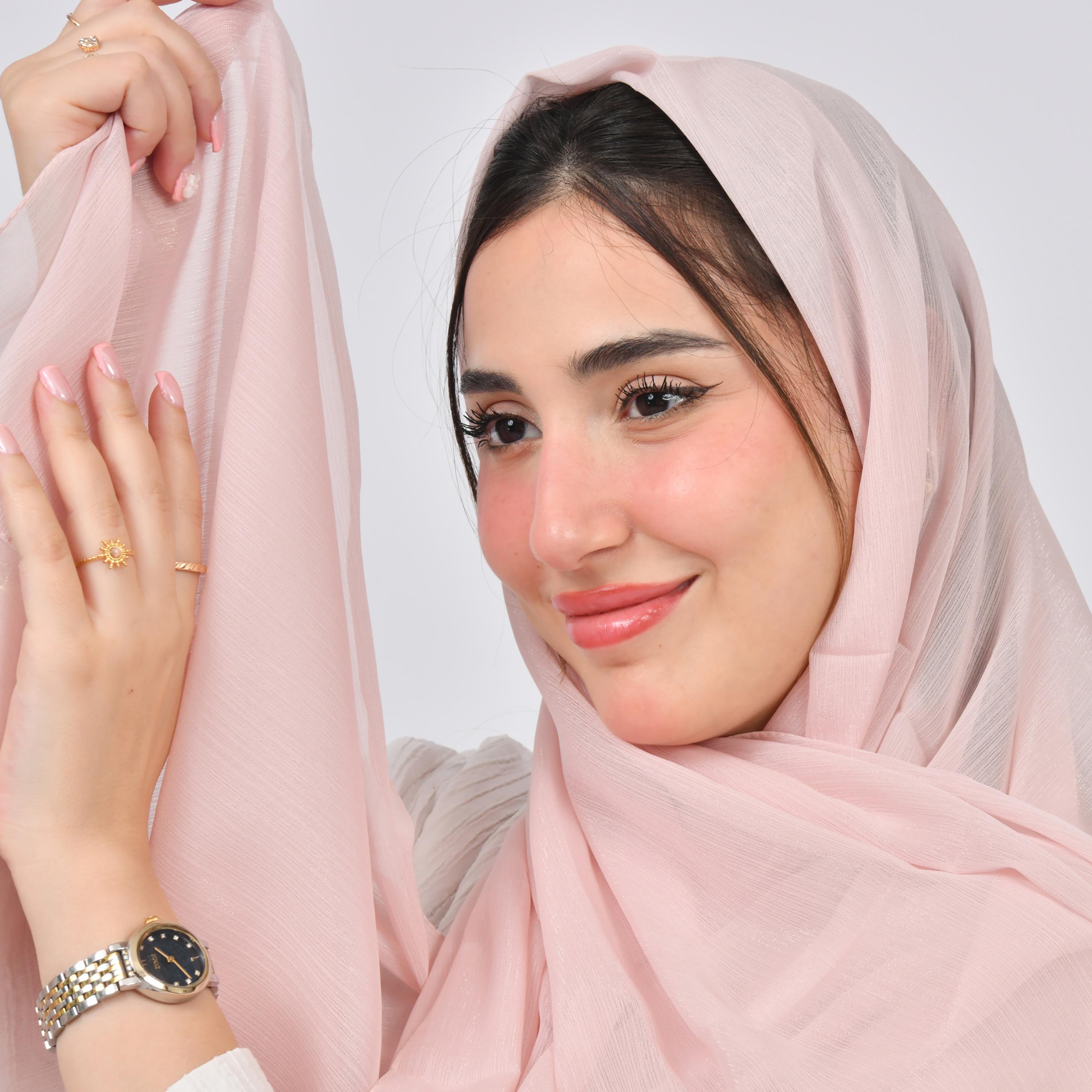 Hawraa Organza Women's Scarf-women-arabicclothing-headscarf-hijab-image-4