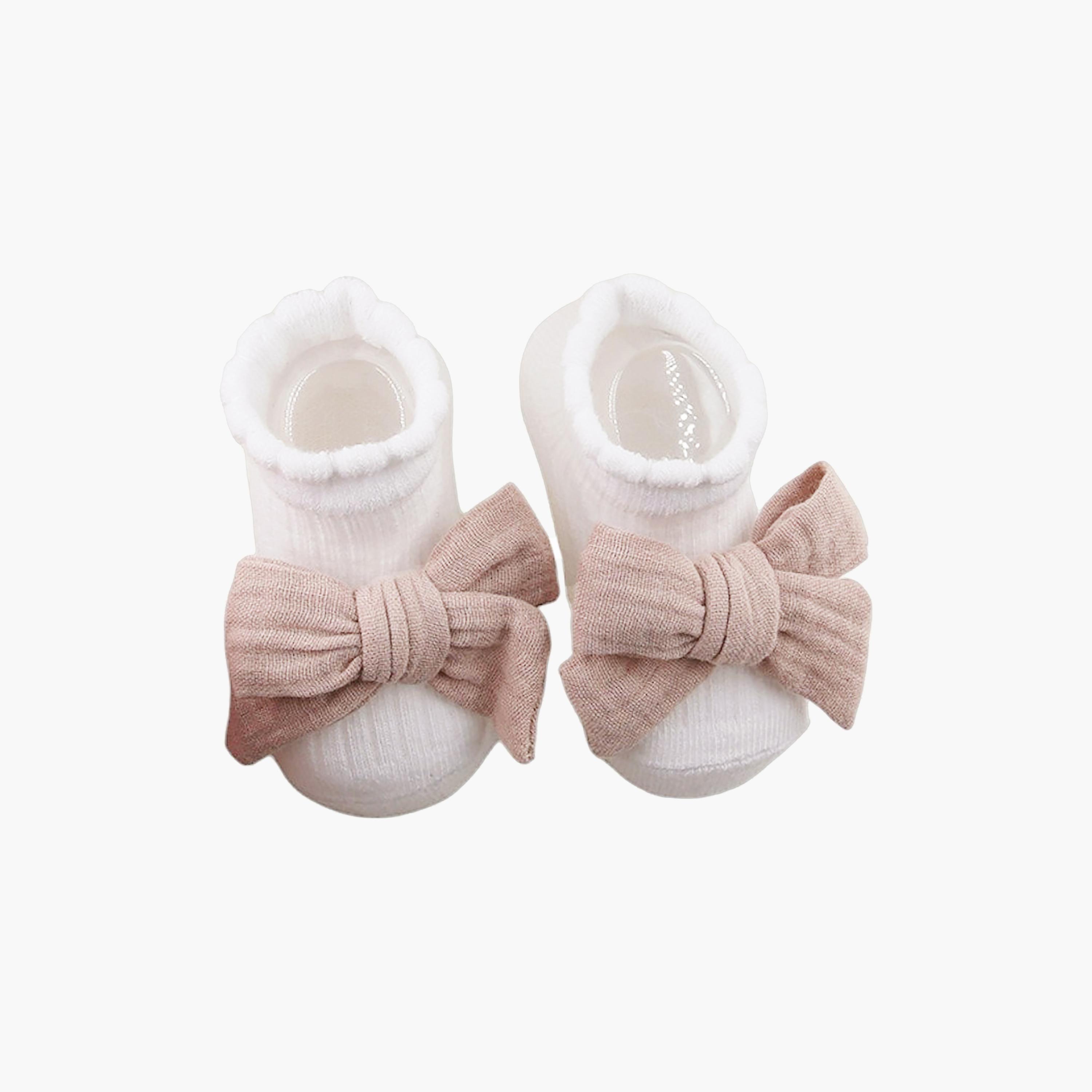Bambimici Anika Socks & Ribbon Bow Headband Set-baby-girls-accessories-socks-image-2