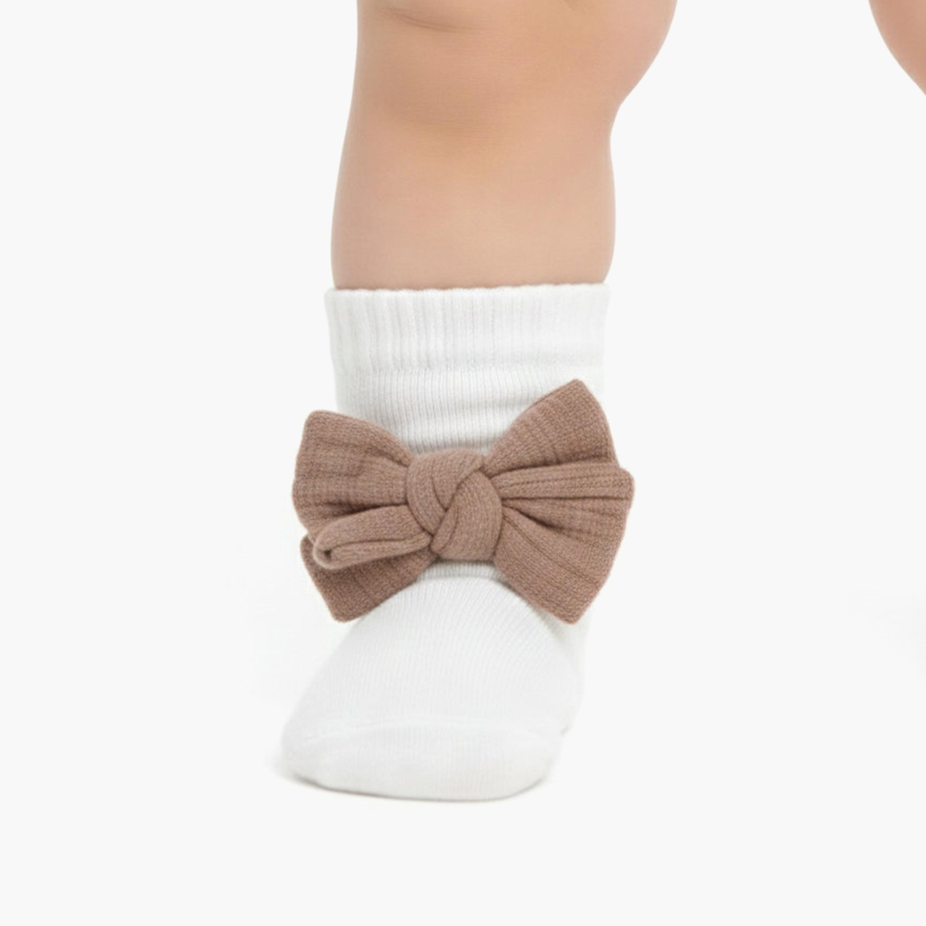 Bambimici Anika Socks & Ribbon Bow Headband Set-baby-girls-accessories-socks-image-5