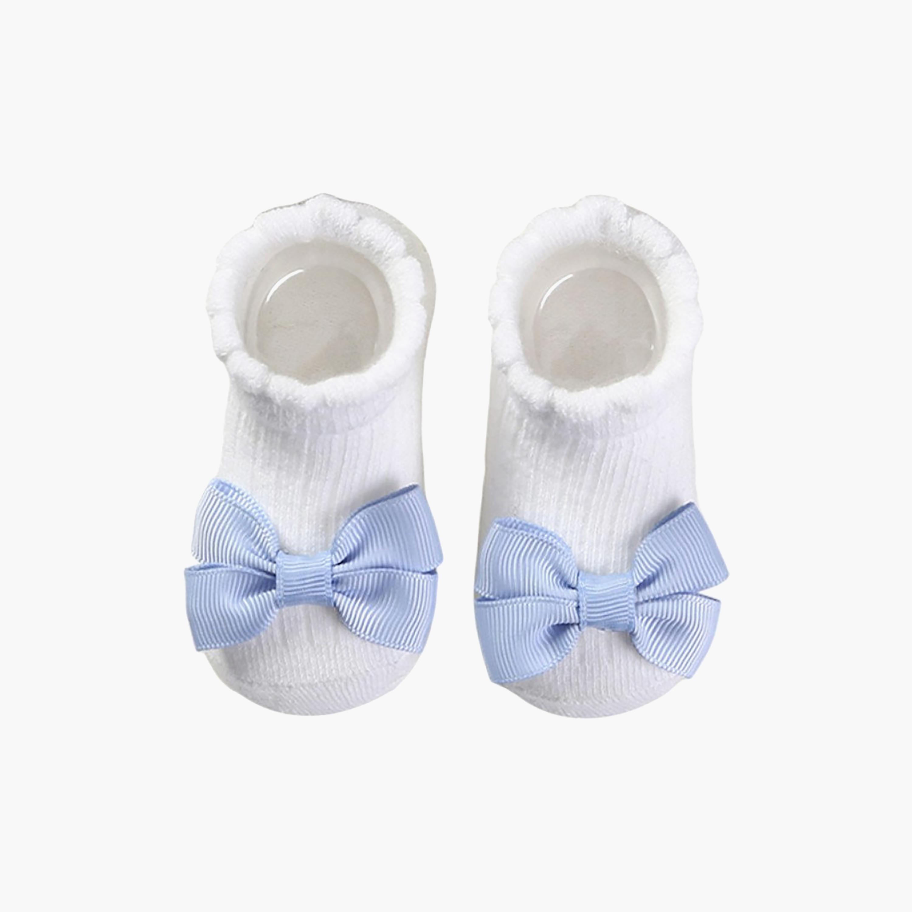 Bambimici Anika Socks & Ribbon Bow Headband Set-baby-girls-accessories-socks-image-2