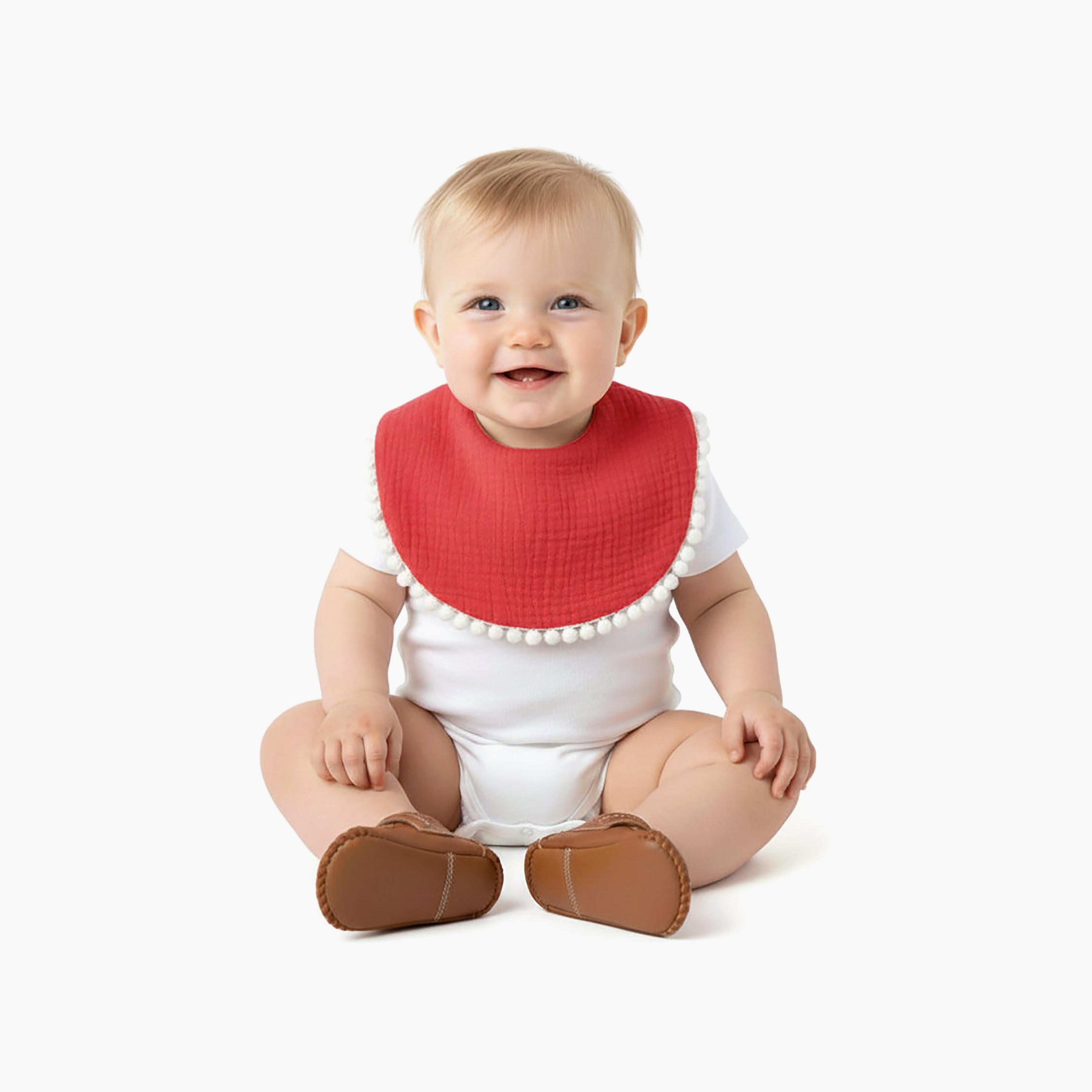 Bambimici Sophia Ribbon Headband & Bib Set-baby-feeding-bibs-image-3