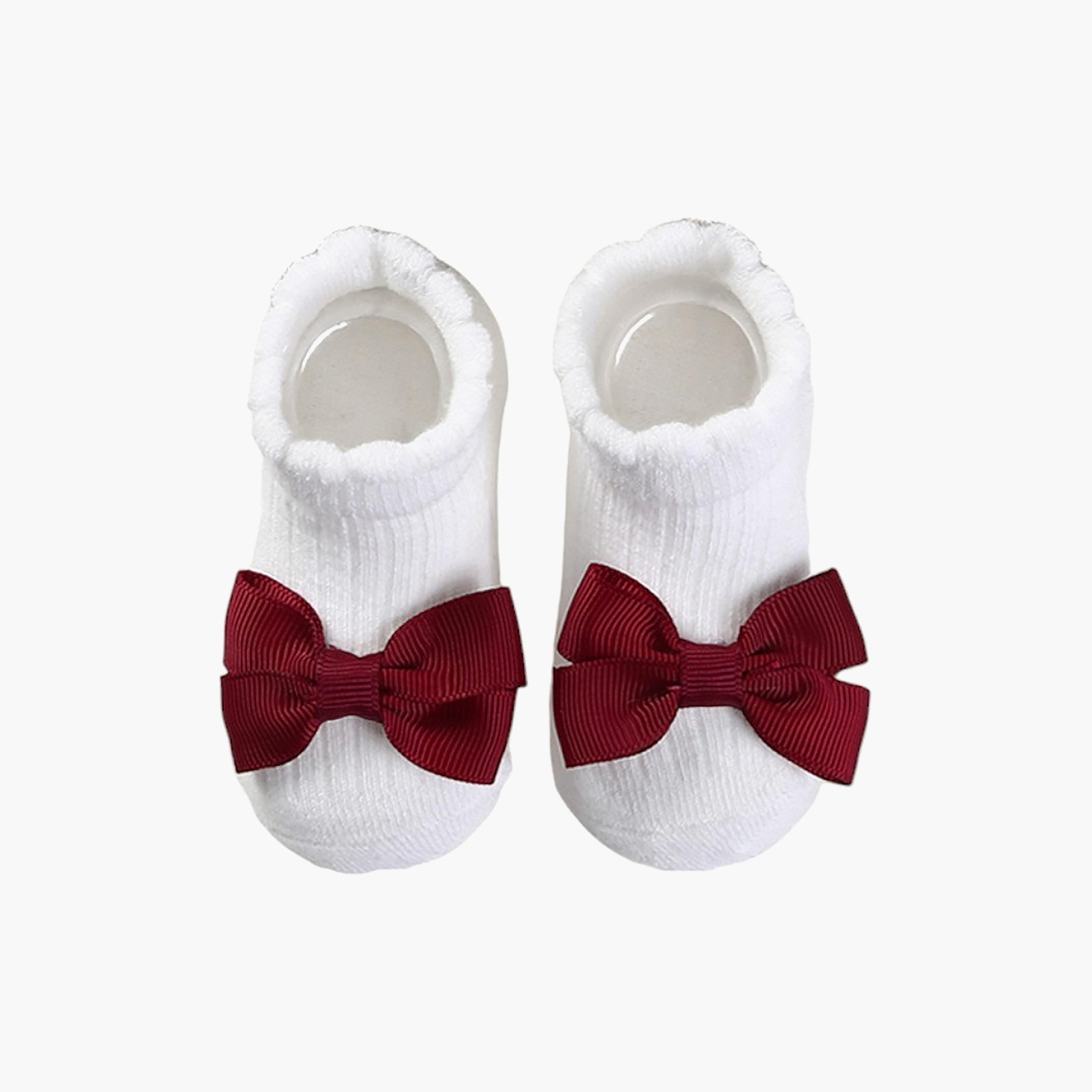 طقم جوارب "عالية" وعصابة رأس بفيونكة كبيرة لطيفة من بامبيميتشي-girls-accessories-socks-image-3