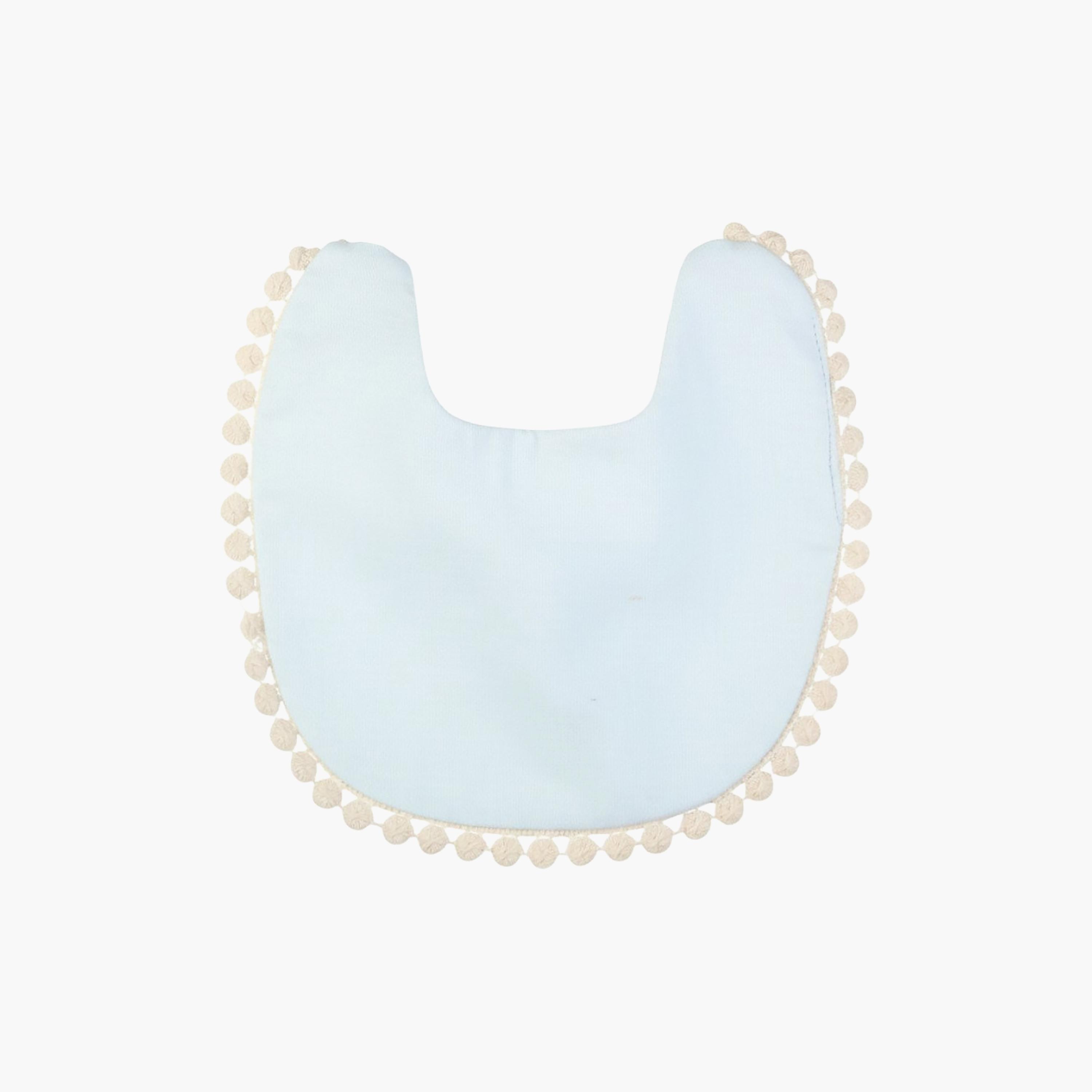 Bambimici Stealla Small Ribbon Headband and Baby Bib Set-baby-feeding-bibs-image-4