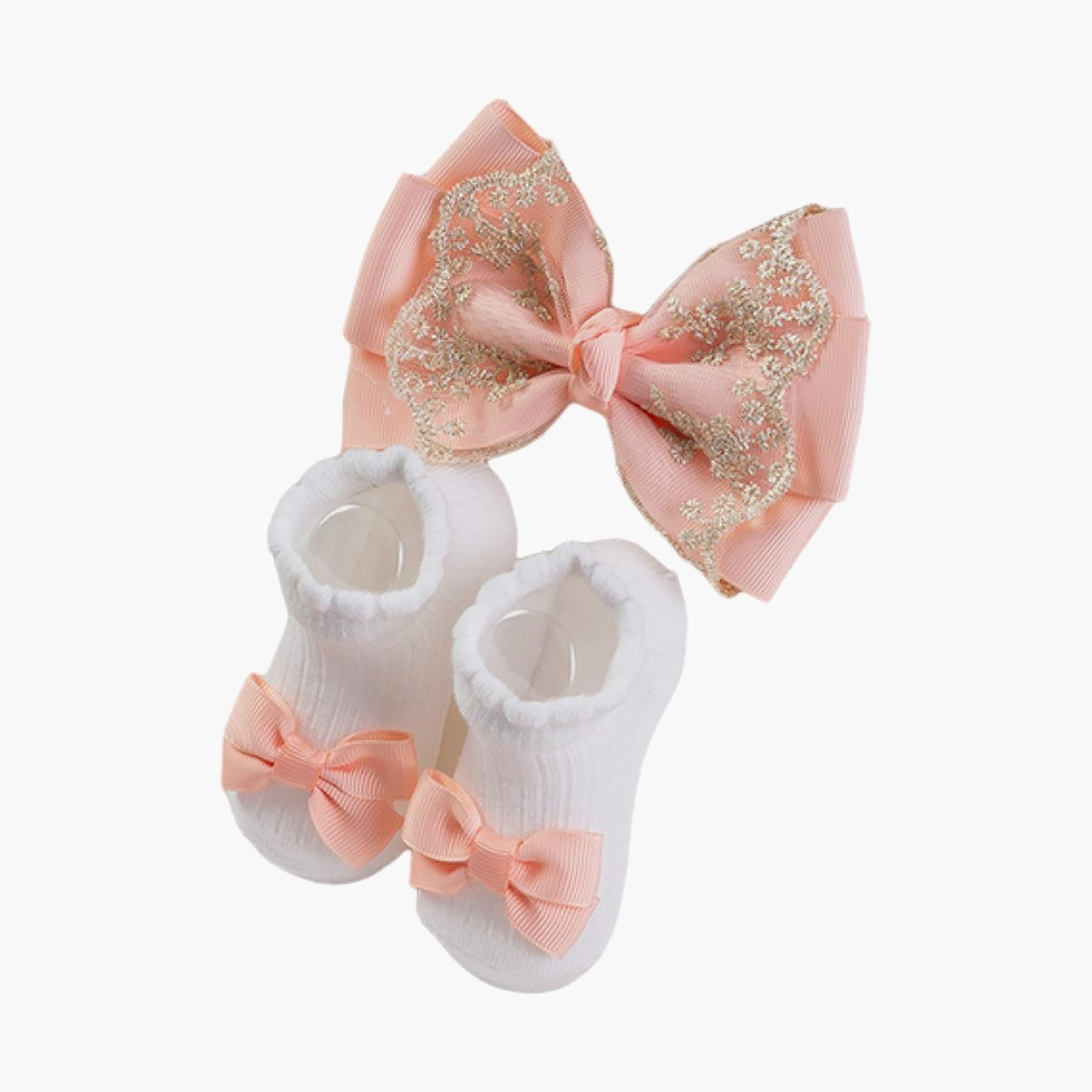 Bambimici Anika Socks & Ribbon Bow Headband Set-baby-girls-accessories-socks-image-6