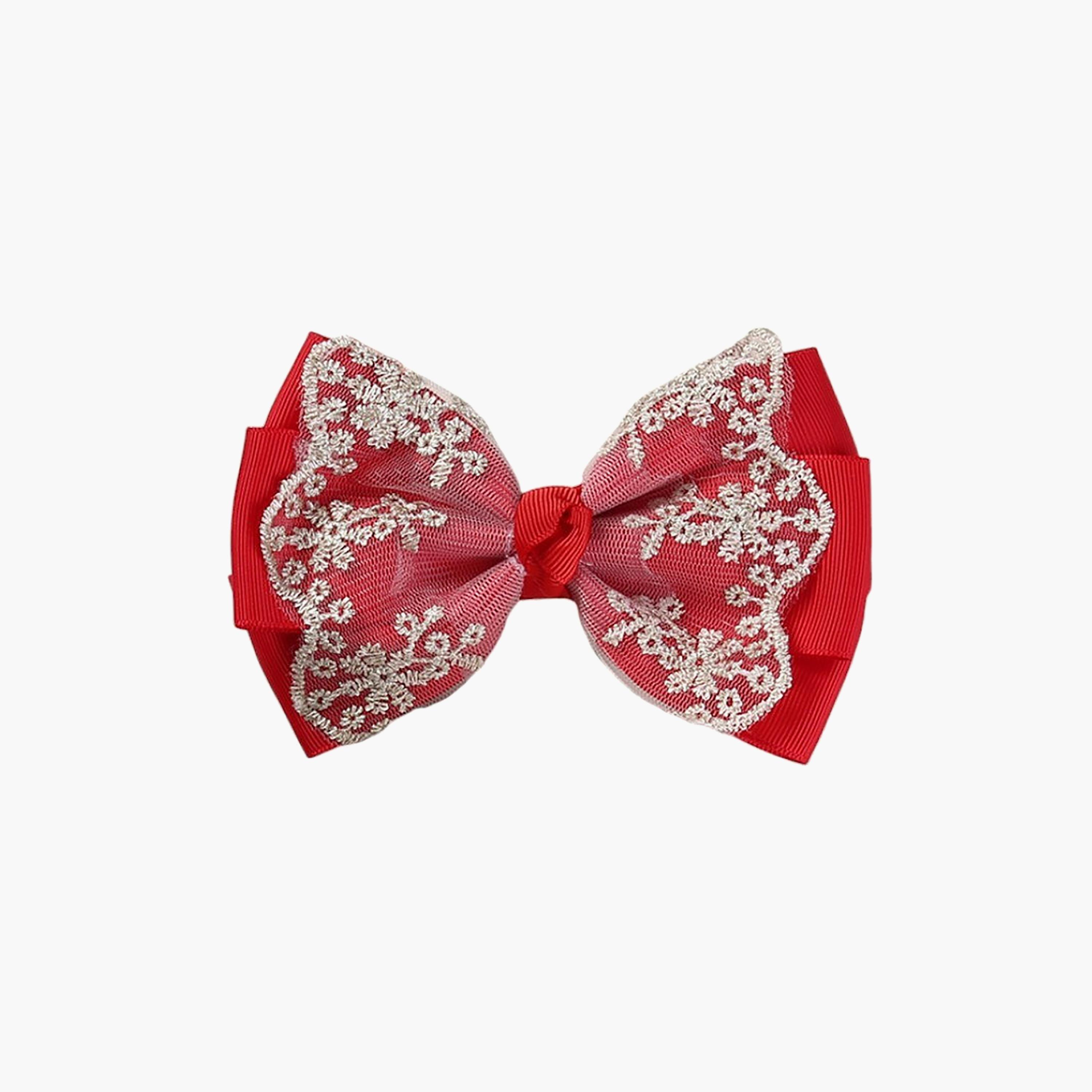 طقم جوارب "أنيكا" وعصابة رأس بفيونكة "ريبون" من بامبيميتشي-girls-accessories-socks-image-3