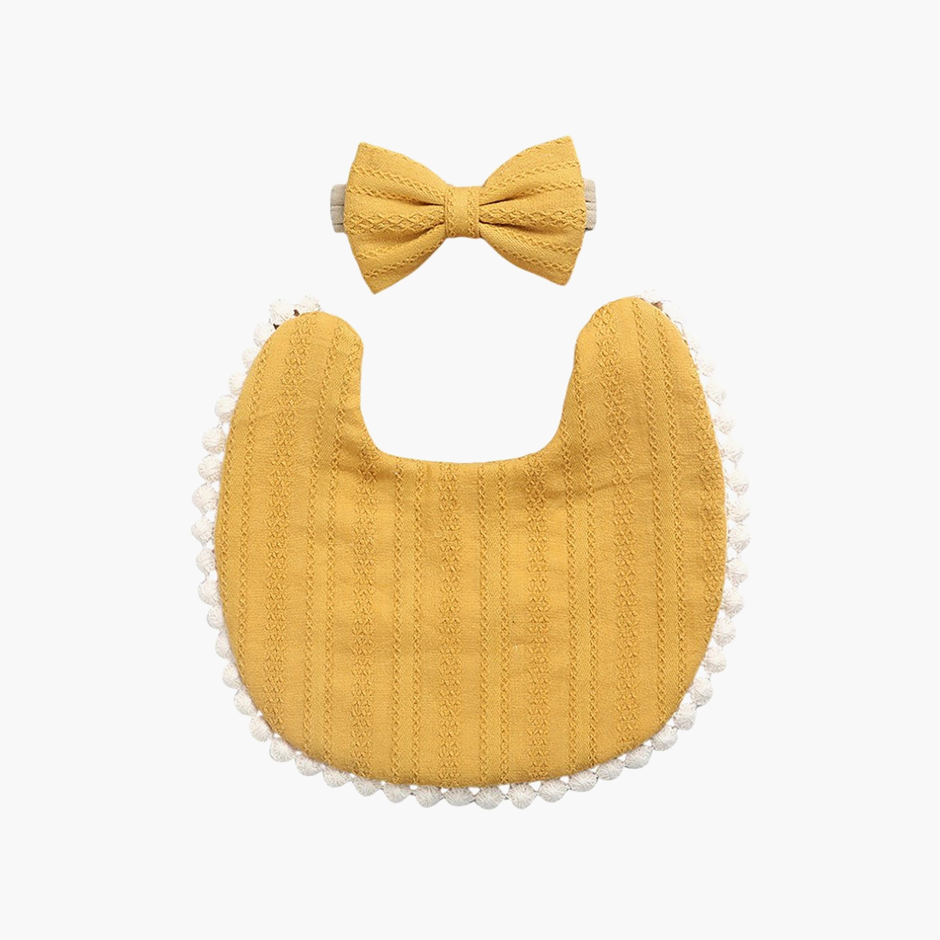 Bambimici Angelica Bib & Headband-baby-feeding-bibs-image-1