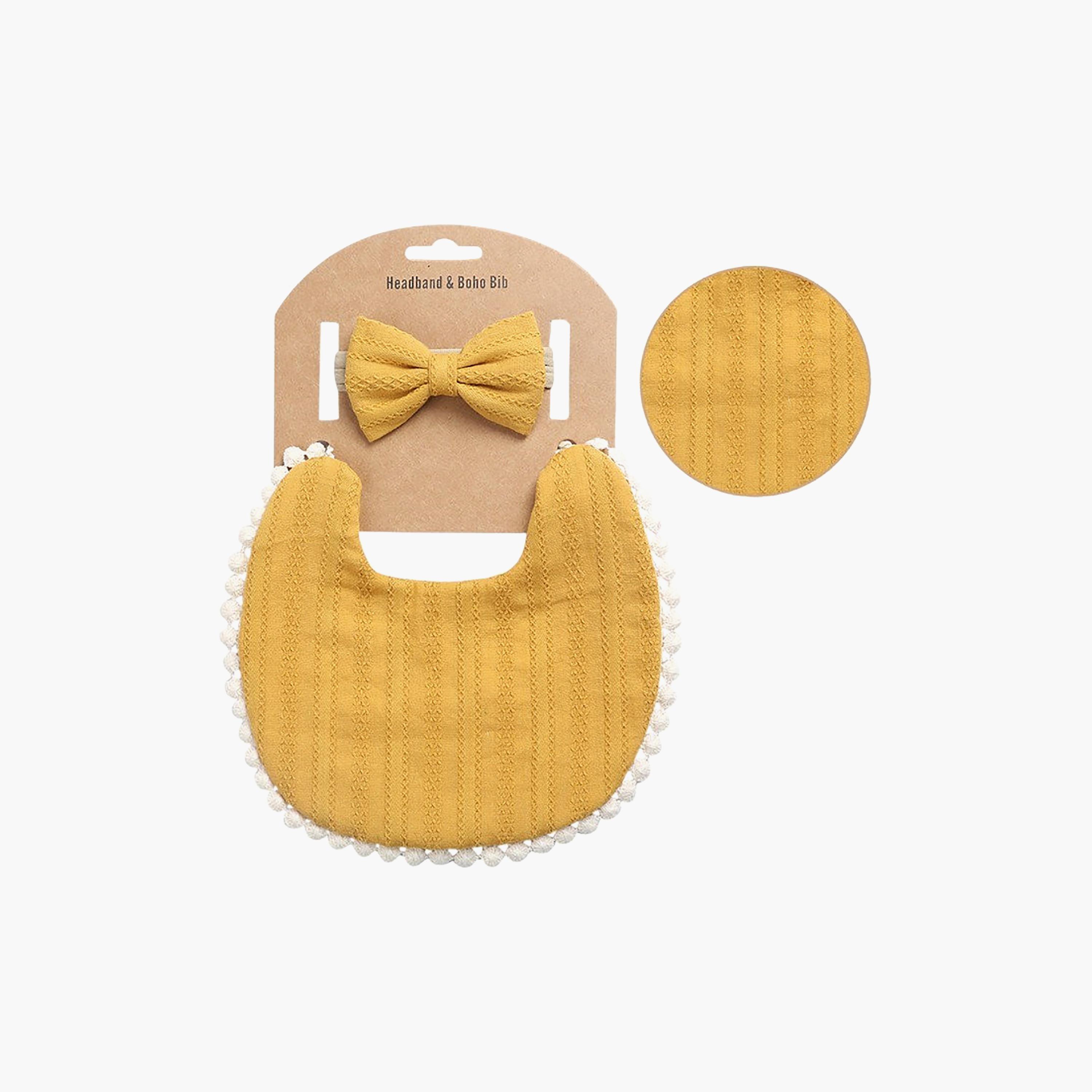 Bambimici Angelica Bib & Headband-baby-feeding-bibs-image-3