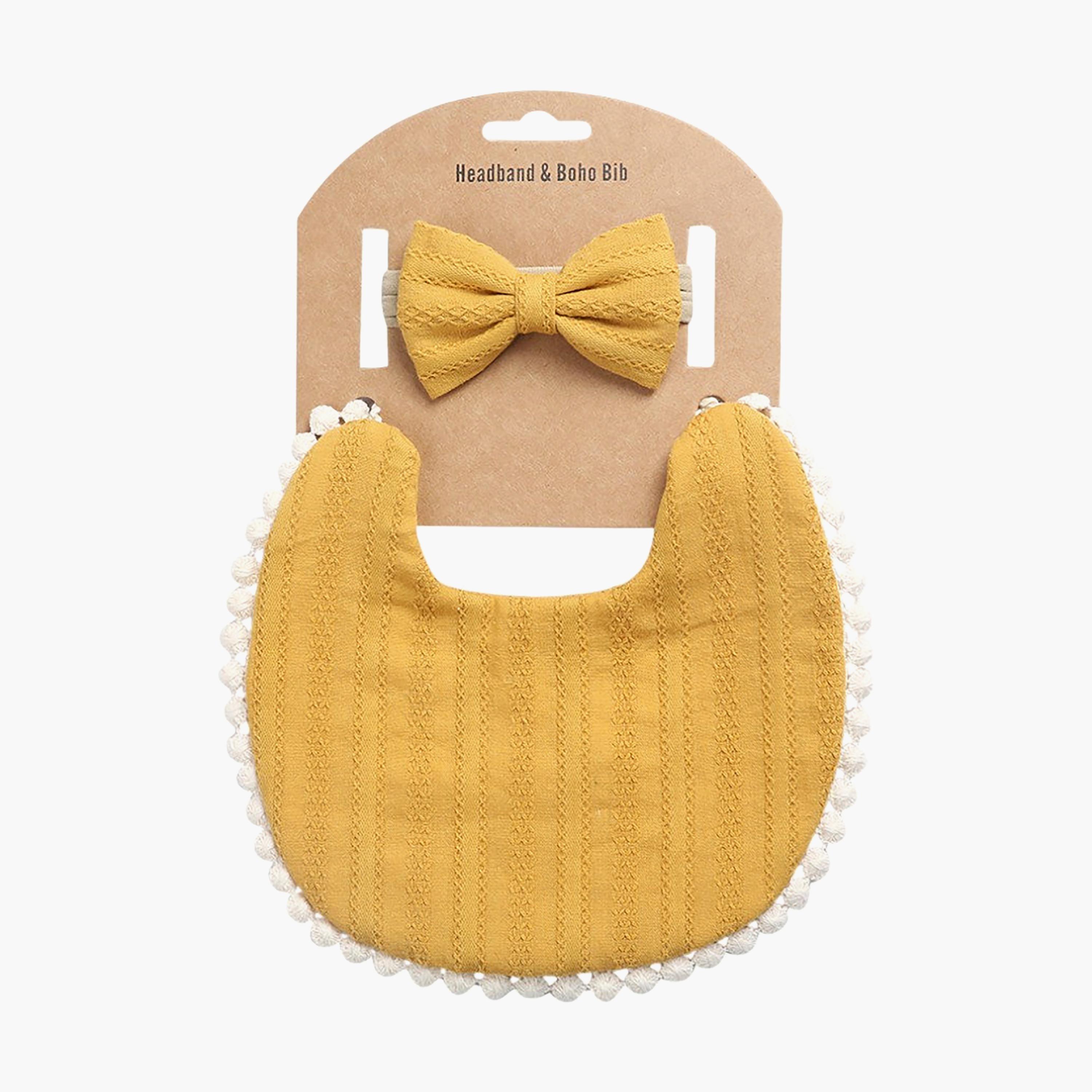 Bambimici Angelica Bib & Headband-baby-feeding-bibs-image-4