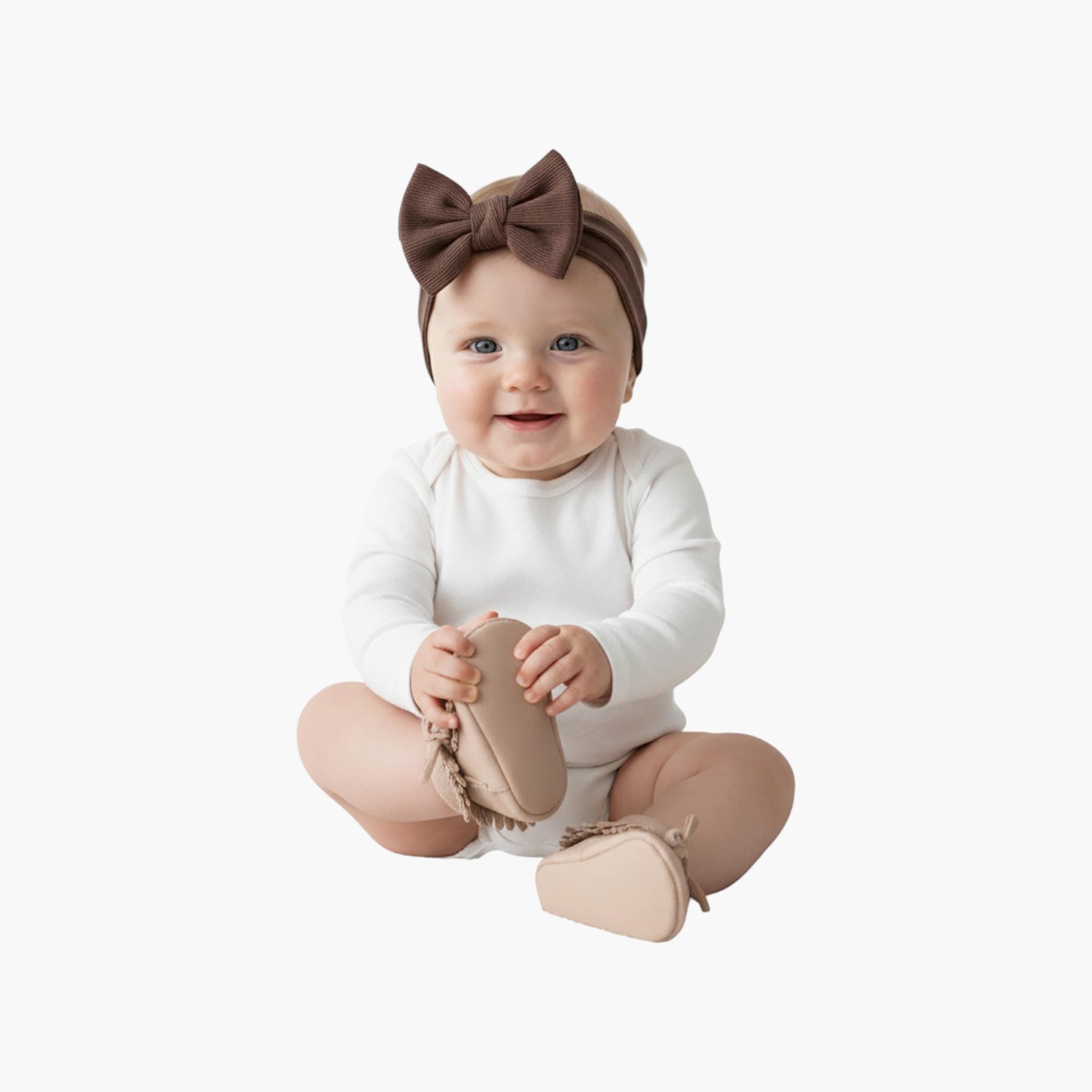 Bambimici Ava Small Ribbon Headband & Bib Set-baby-feeding-bibs-image-3