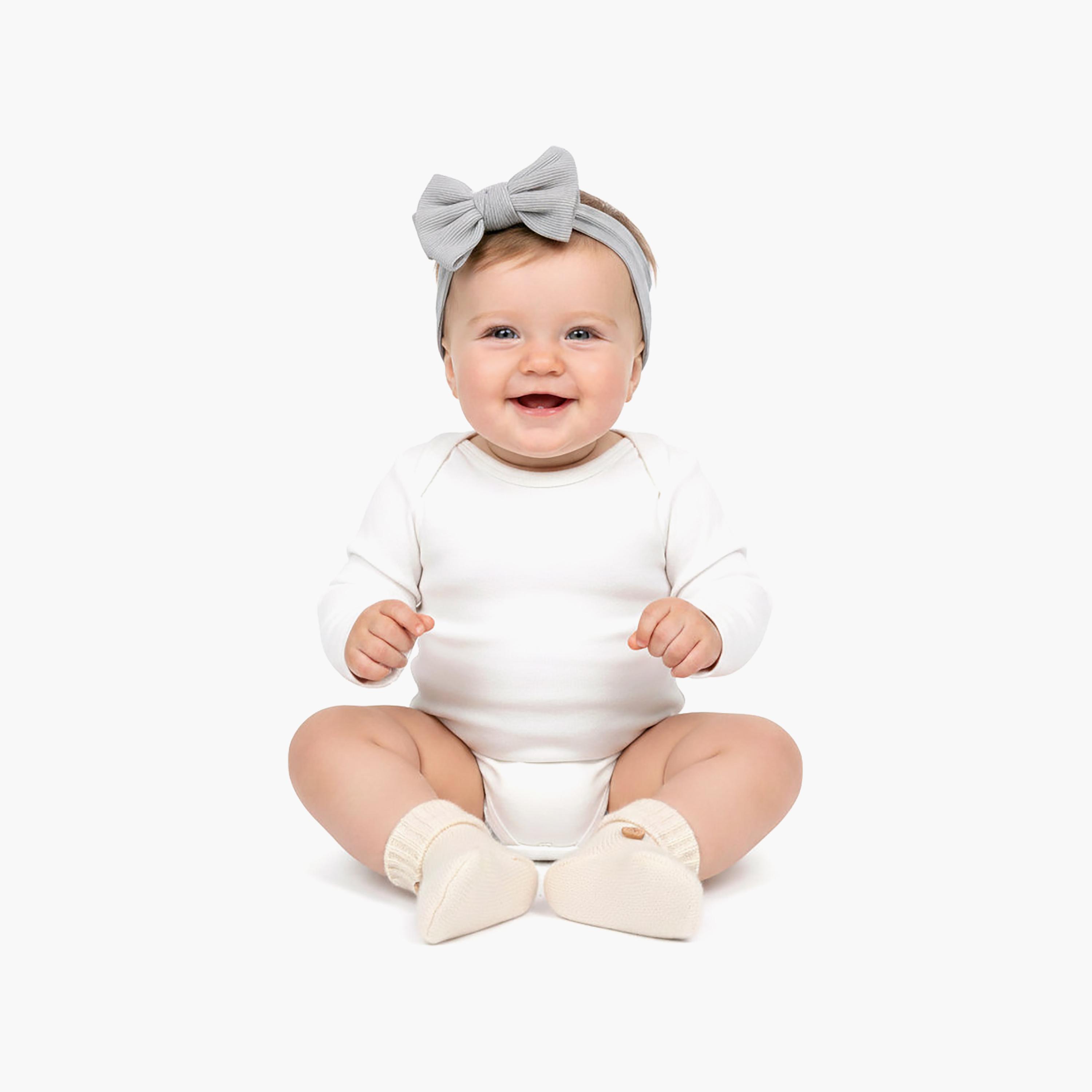 Bambimici Ava Small Ribbon Headband & Bib Set-baby-feeding-bibs-image-3