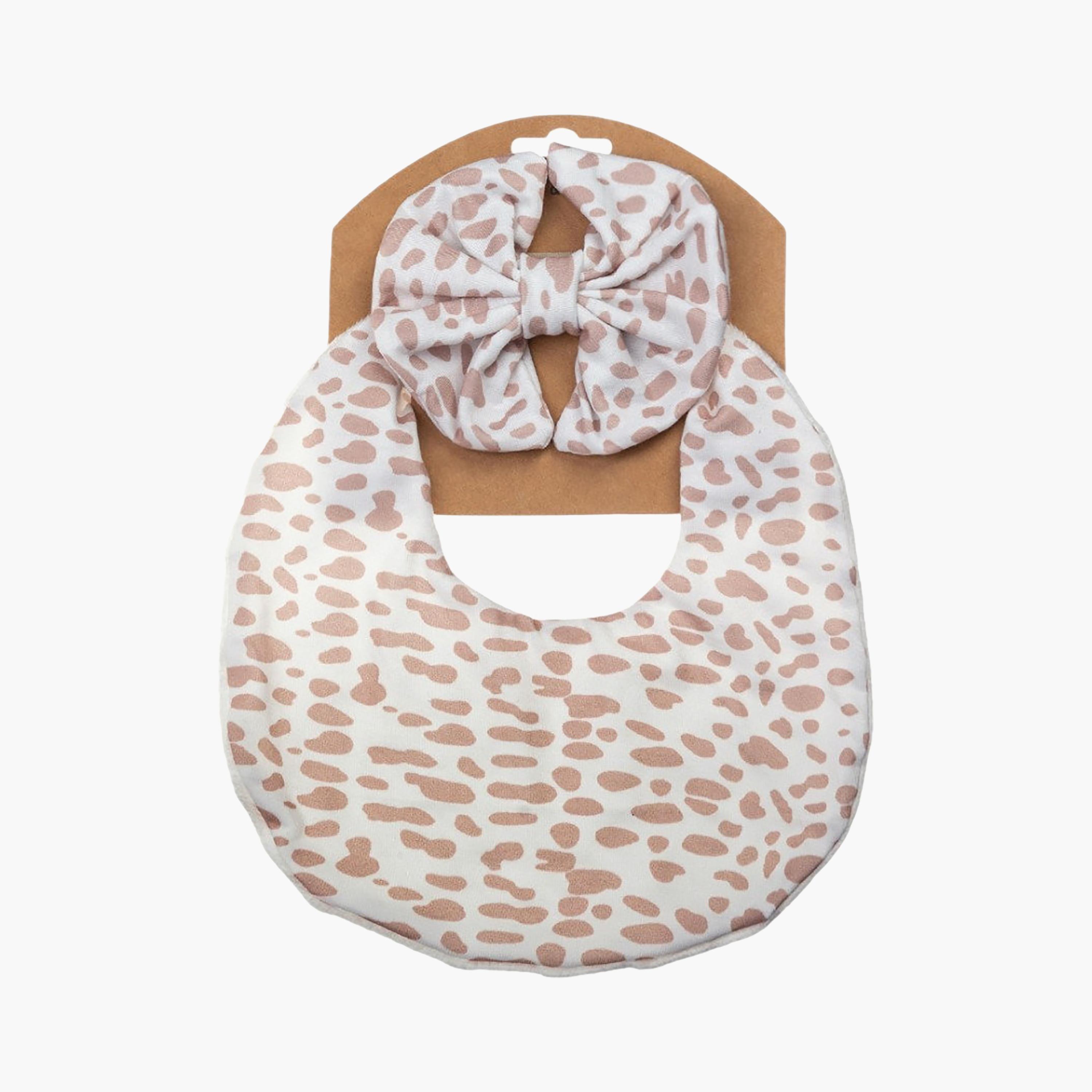 طقم عصابة رأس "لونا" بفيونكة "ريبون" ومريلة من بامبيميتشي-baby-feeding-bibs-image-3