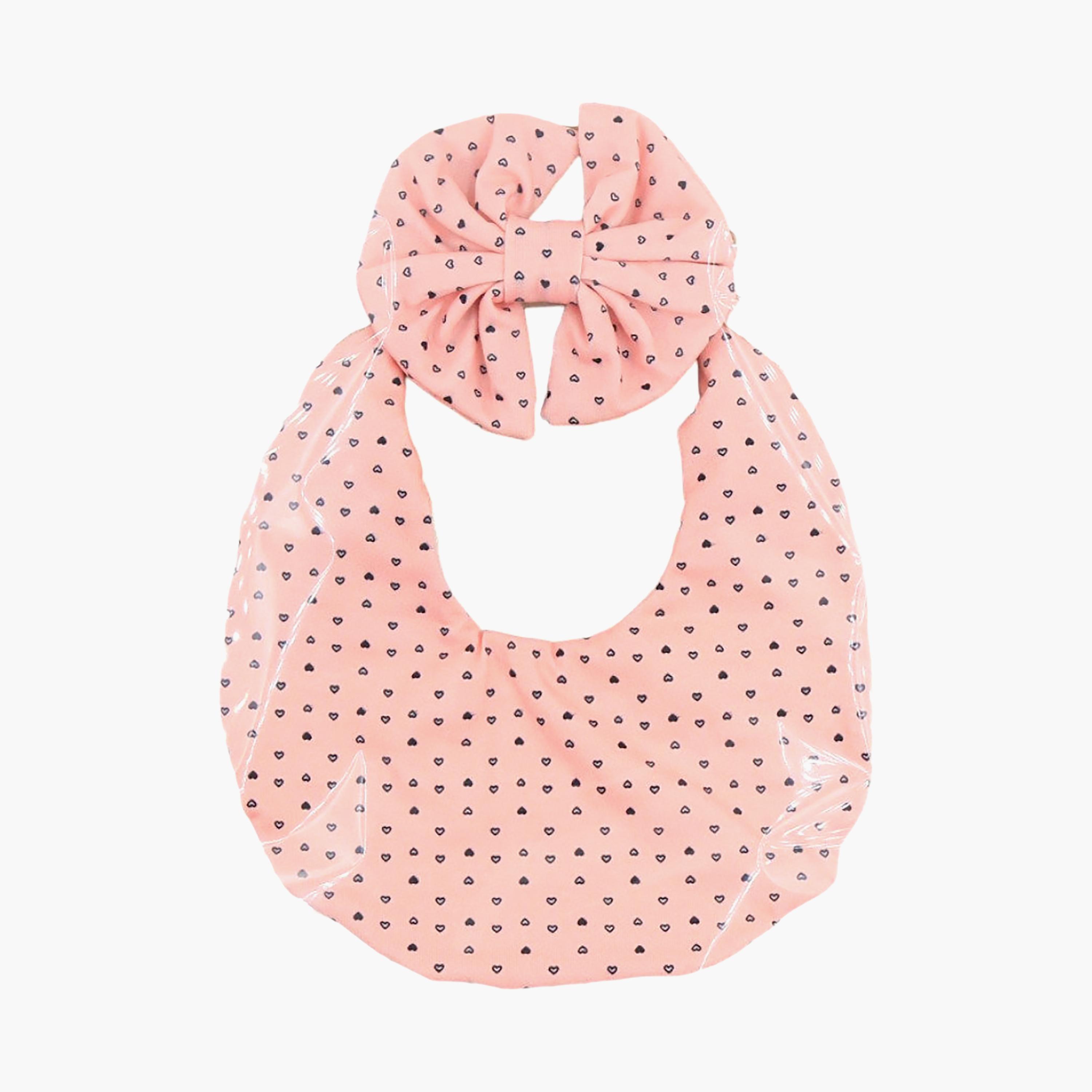 Bambimici Luna Ribbon Headband & Bib Set-baby-feeding-bibs-image-2