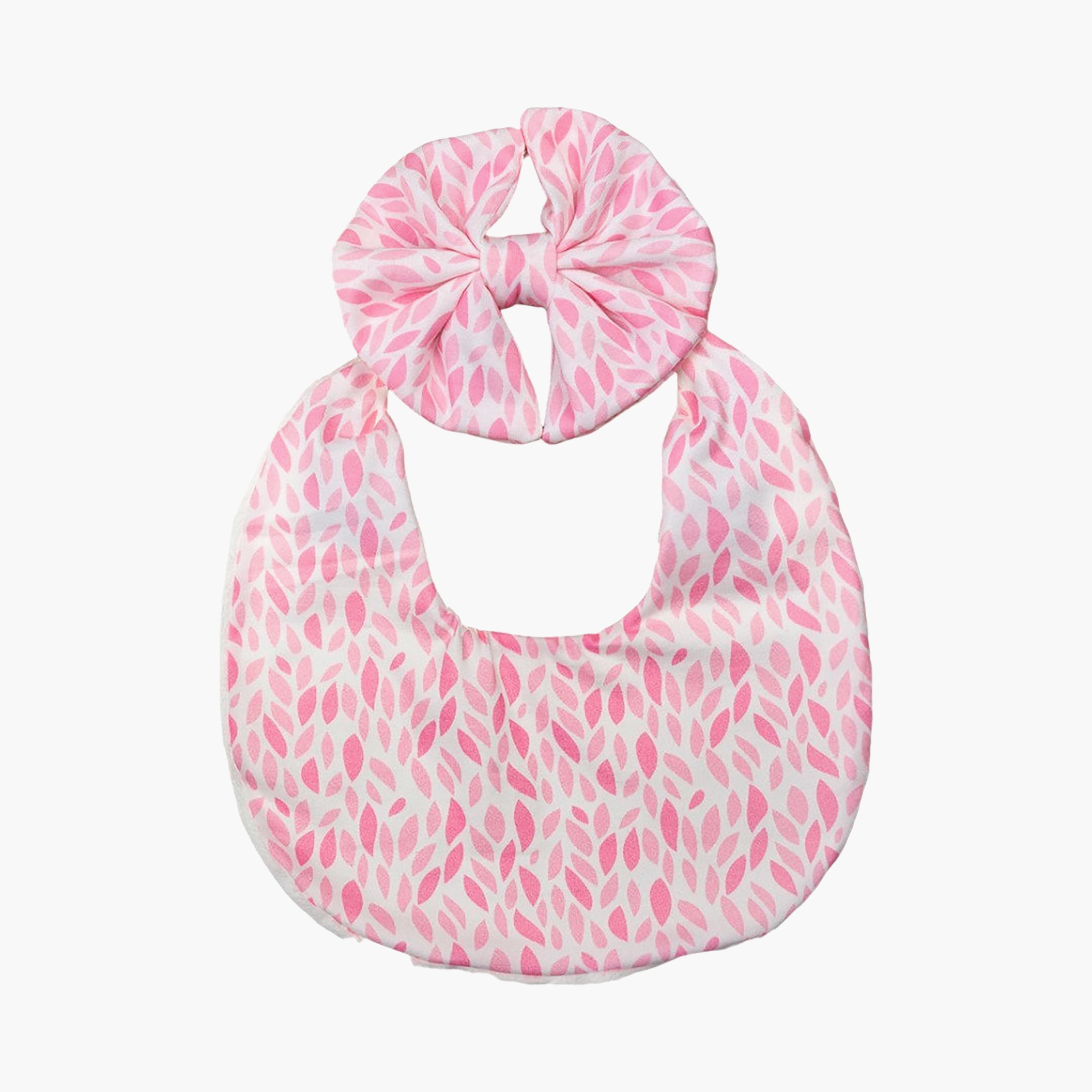 Bambimici Luna Ribbon Headband & Bib Set-baby-feeding-bibs-image-1