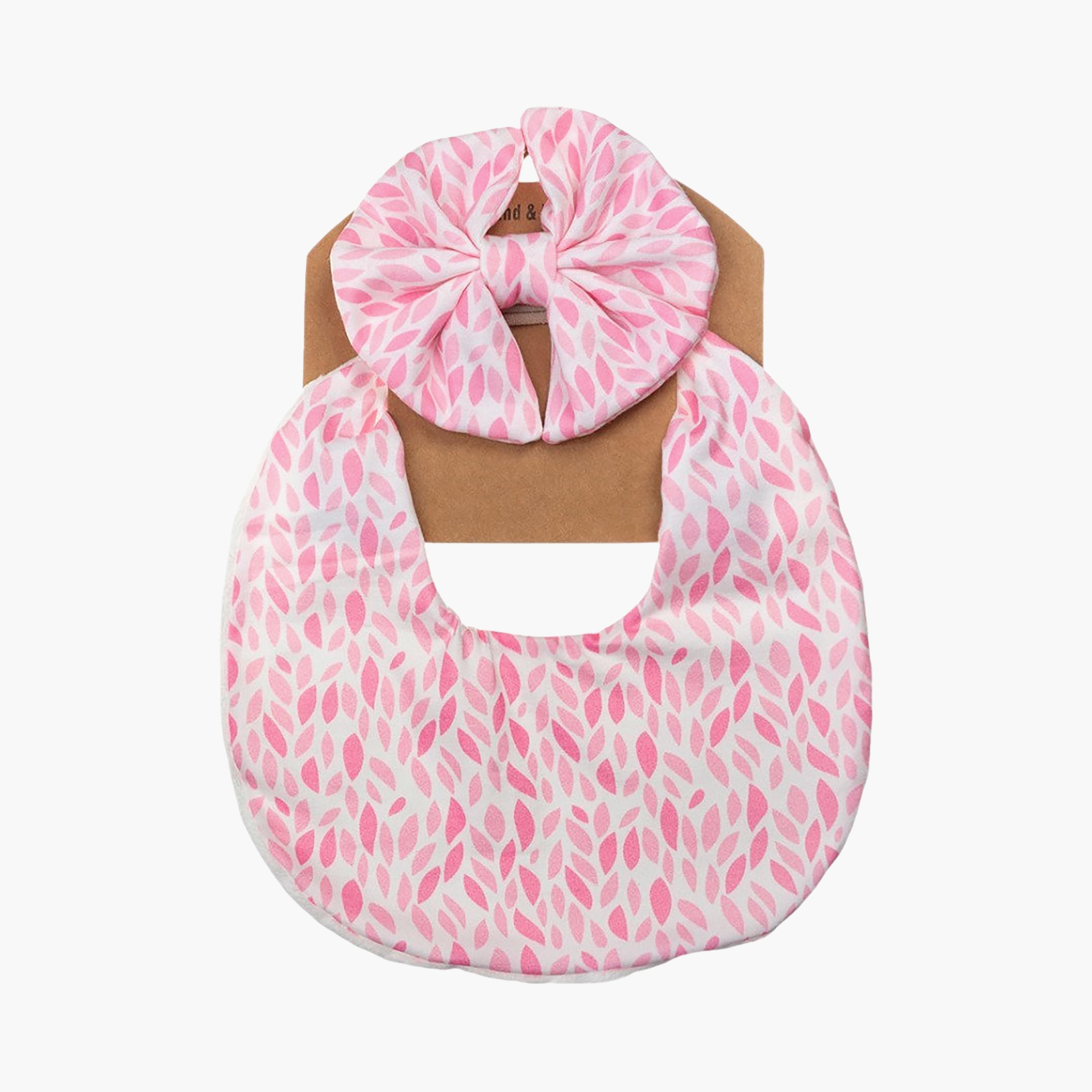 Bambimici Luna Ribbon Headband & Bib Set-baby-feeding-bibs-image-3