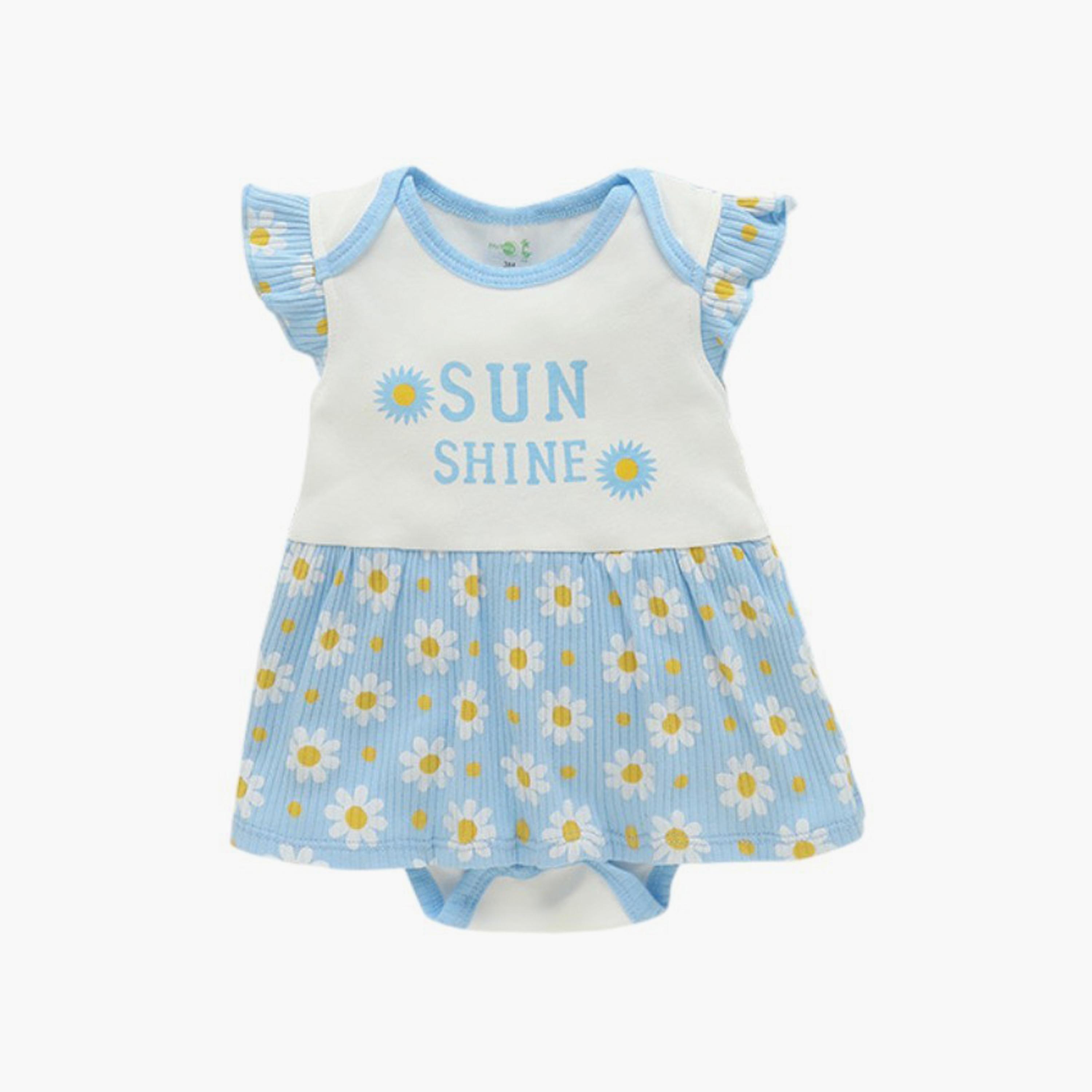 بودي سوت بأكمام كاب وطبعة زهرة الاقحوان مع عصابة رأس قطعتين من بامبيميسي-baby-girls-clothing-dressesandjumpsuits-image-3
