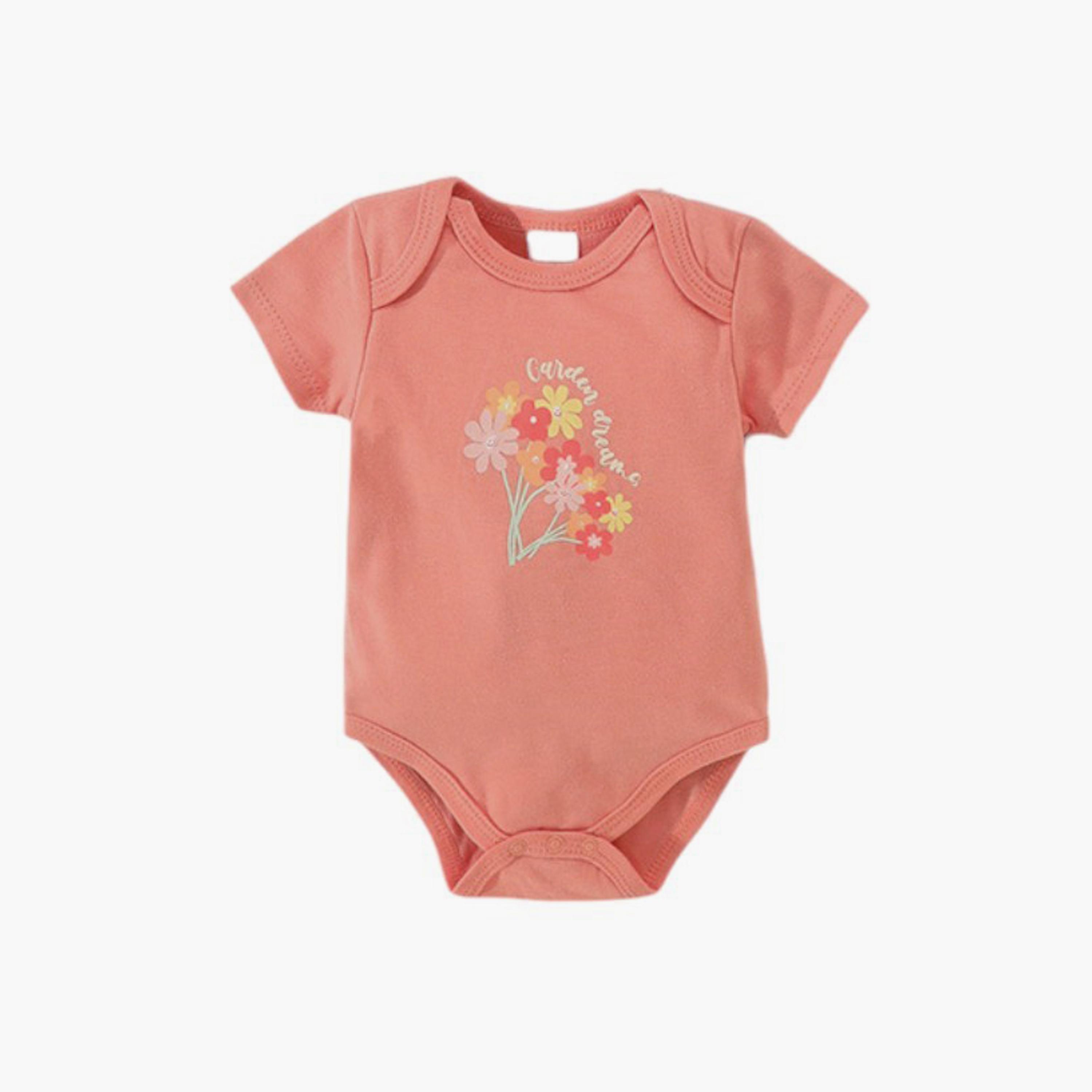 بودي سوت بطبعة زهور بأكمام قصيرة 3 قطع من بامبيميسي-baby-girls-clothing-bodysuits-image-2